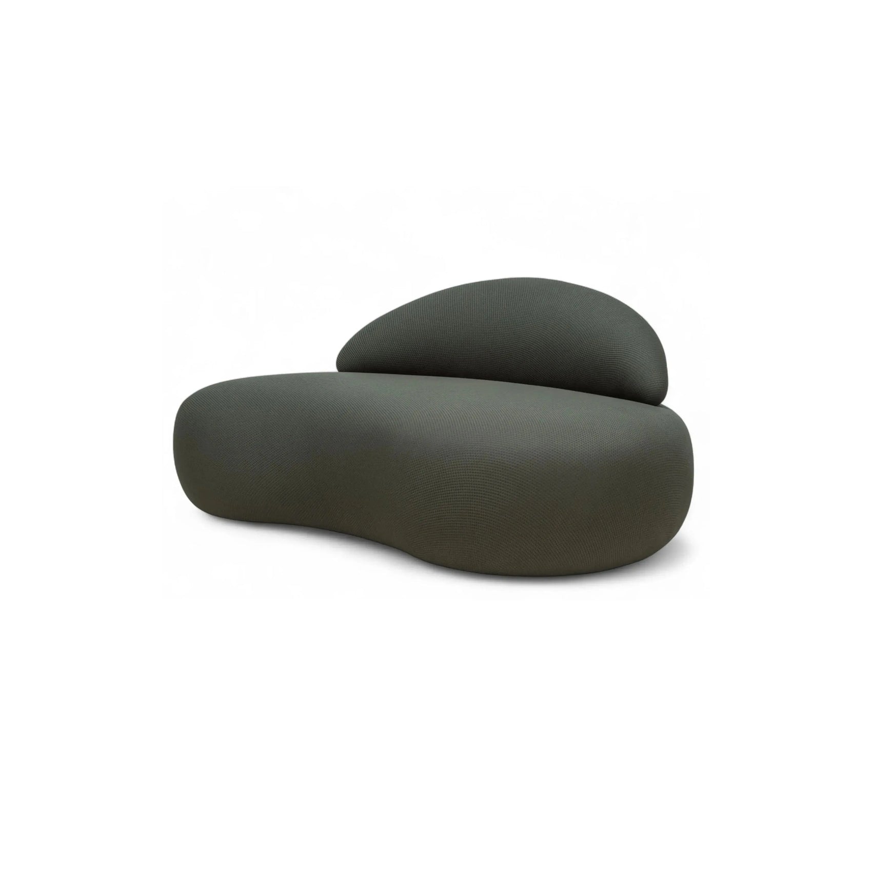 Chaise Alenra – chaise com design fluido e curvo de 170 cm