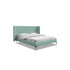 Cama Arabella – cama estofada com cabeceira curva contemporânea e design arrojado