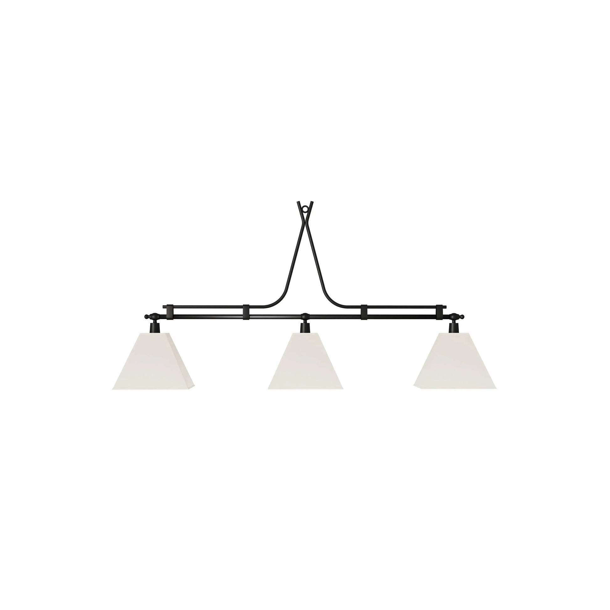 Pendente Arezzo 3 Cúpulas 150 cm – luminária pendente com design italiano elegante
