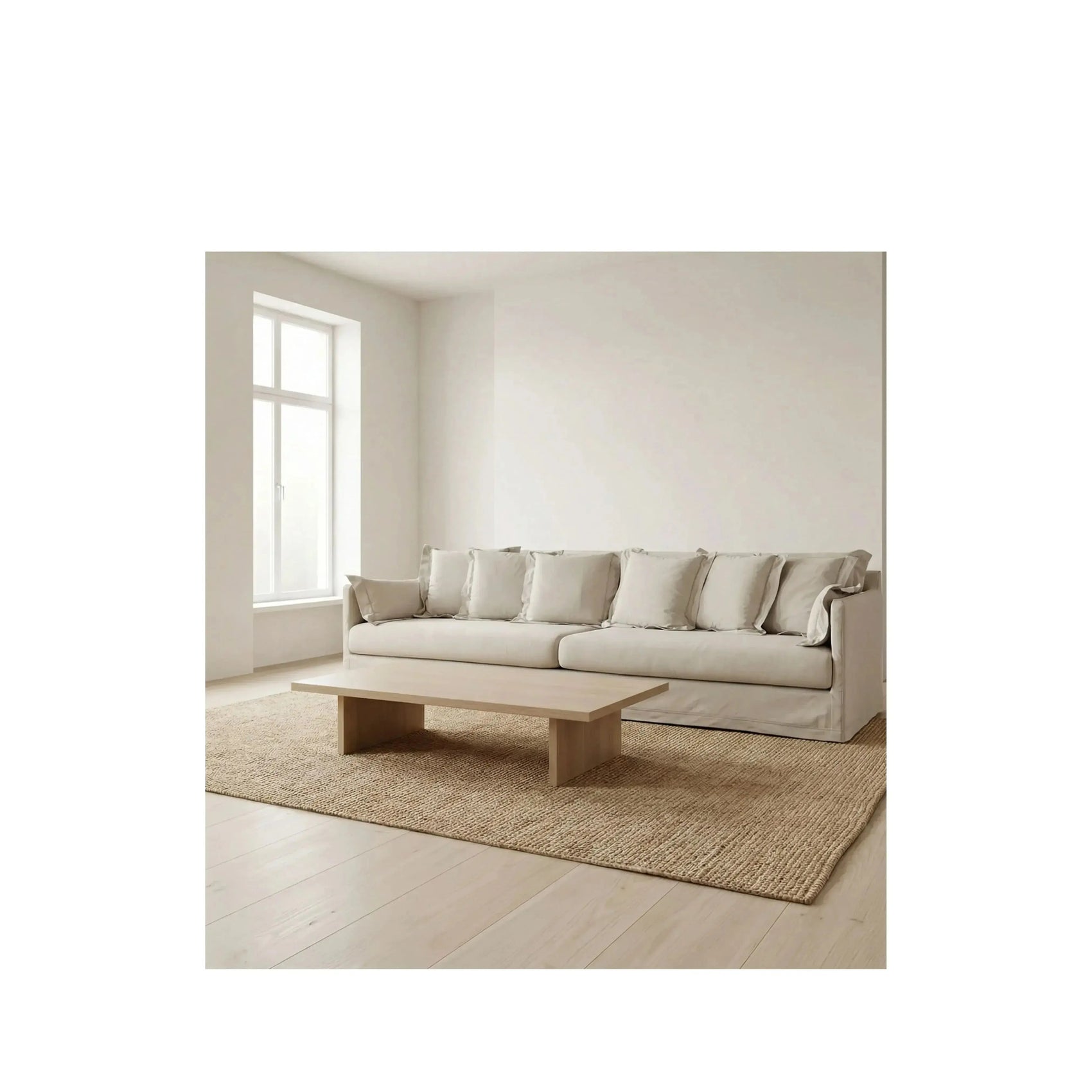 Sofá Astória – sofá de design rebaixado contemporâneo com capa removível
