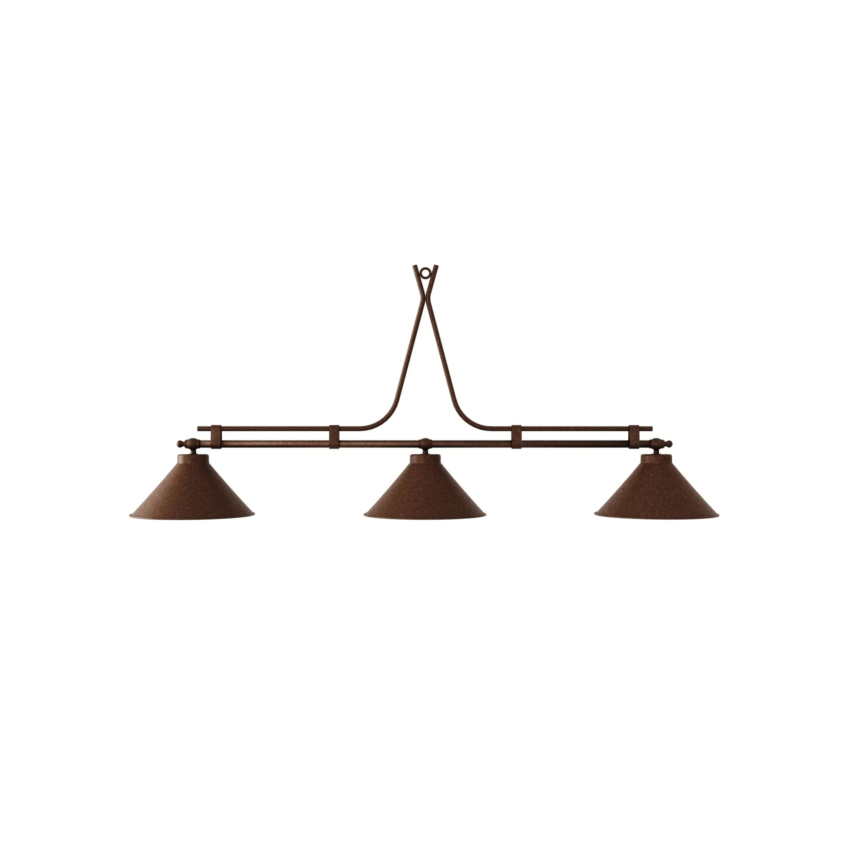 Pendente Atlântico 3 Cúpulas 150 cm – luminária pendente com design fluido e elegante