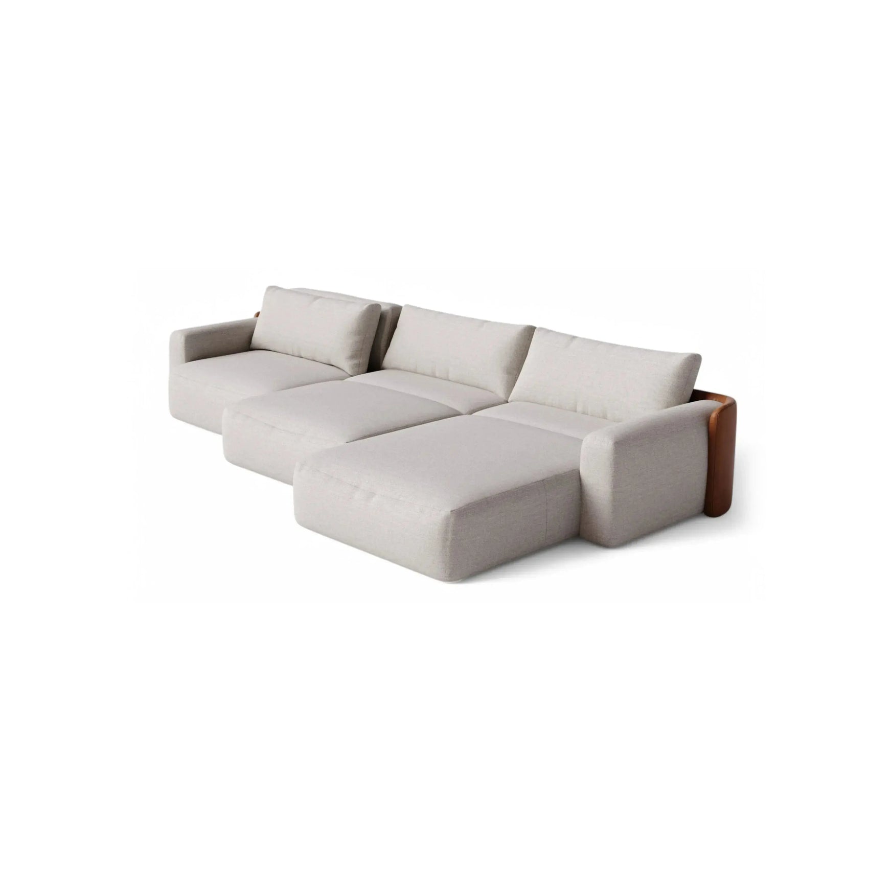 Sofá Cama Aurora 3 Assentos – sofá cama retrátil com trilhos metálicos e design elegante