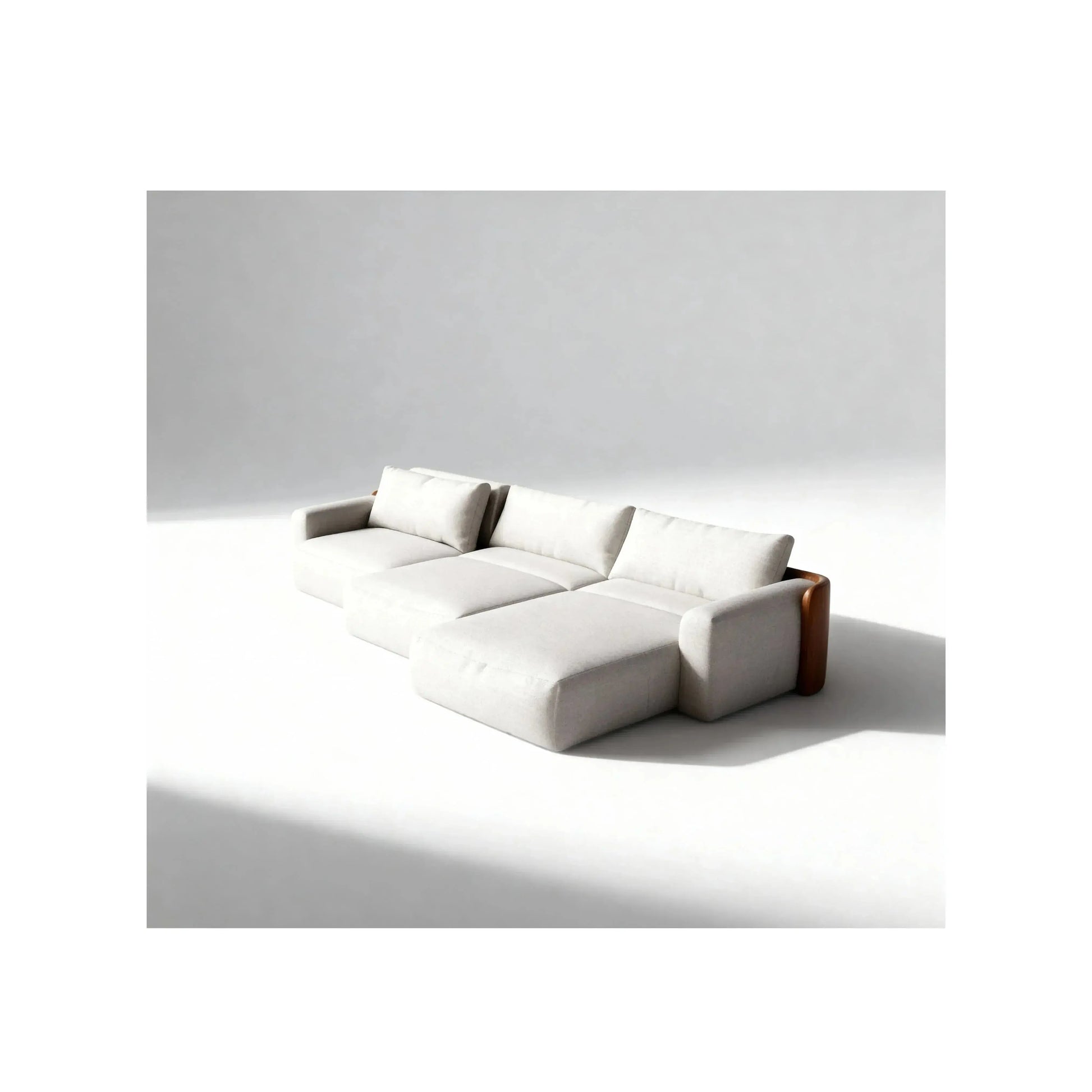 Sofá Cama Aurora 3 Assentos – sofá cama retrátil com trilhos metálicos e design elegante