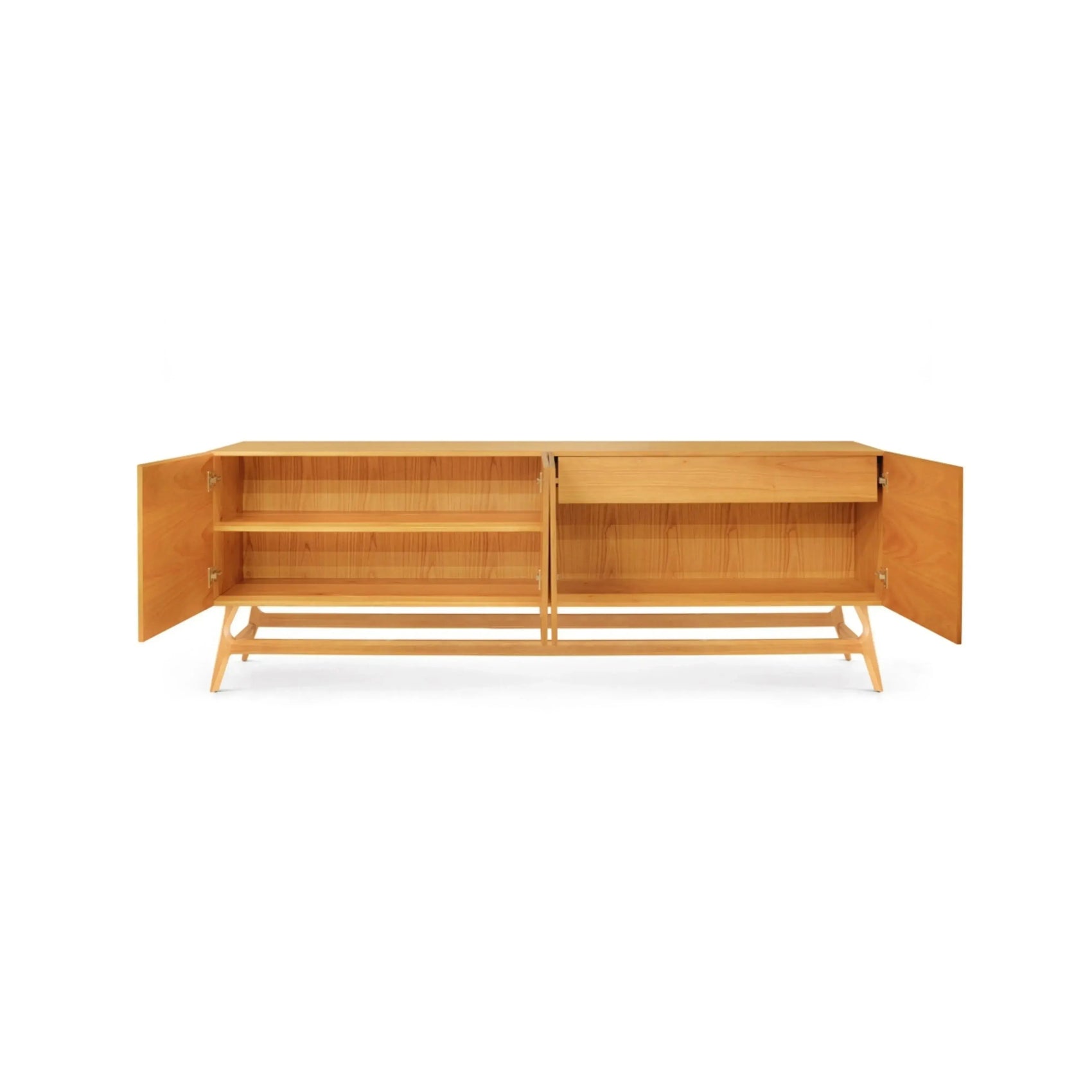 Buffet Unique – buffet de sala com acabamento em lâmina natural e design contemporâneo