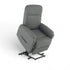 Poltrona Elétrica Cedro em courino cinza chumbo com chaise extensível e sistema lifting