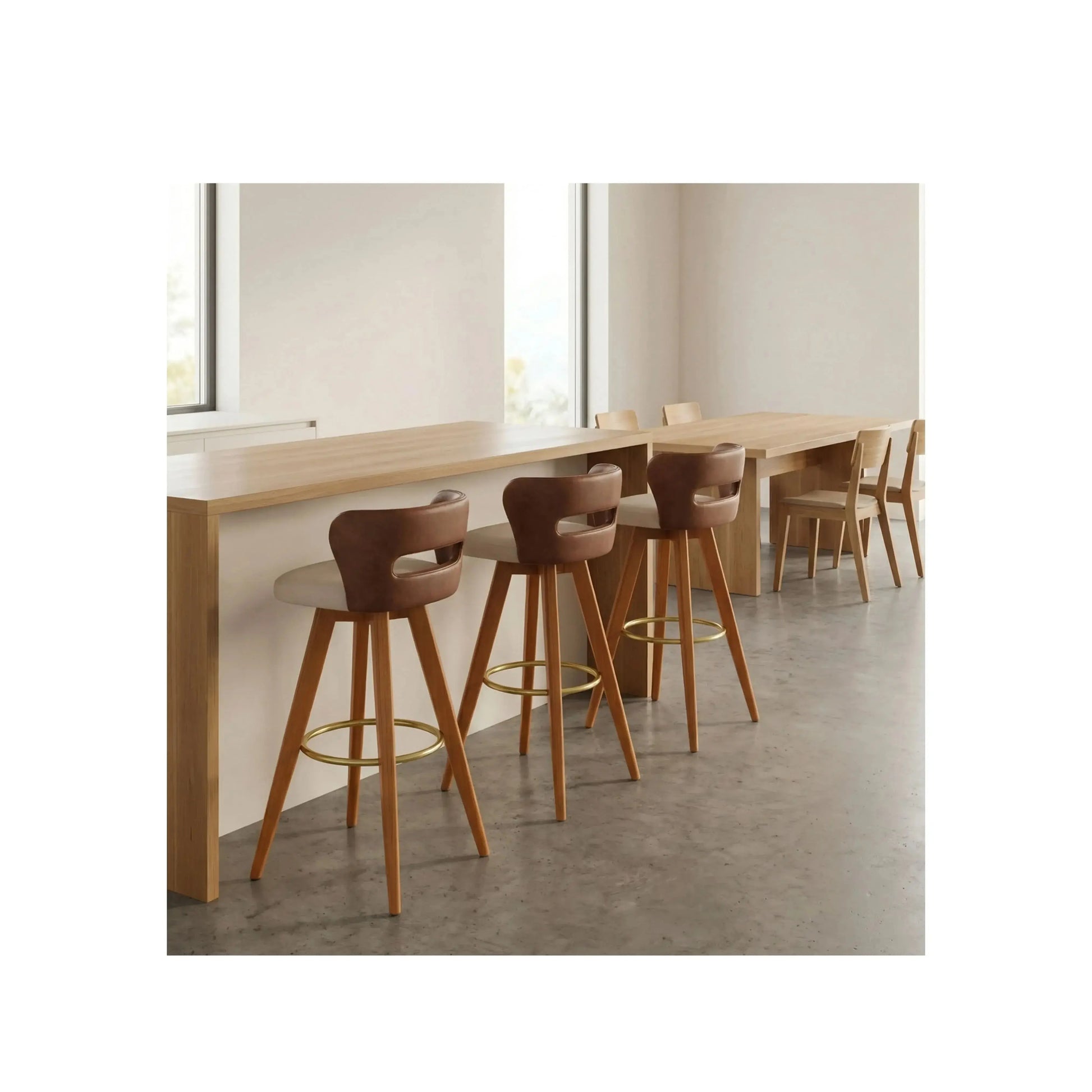 Banqueta Cleo – banqueta compacta e versátil com design contemporâneo