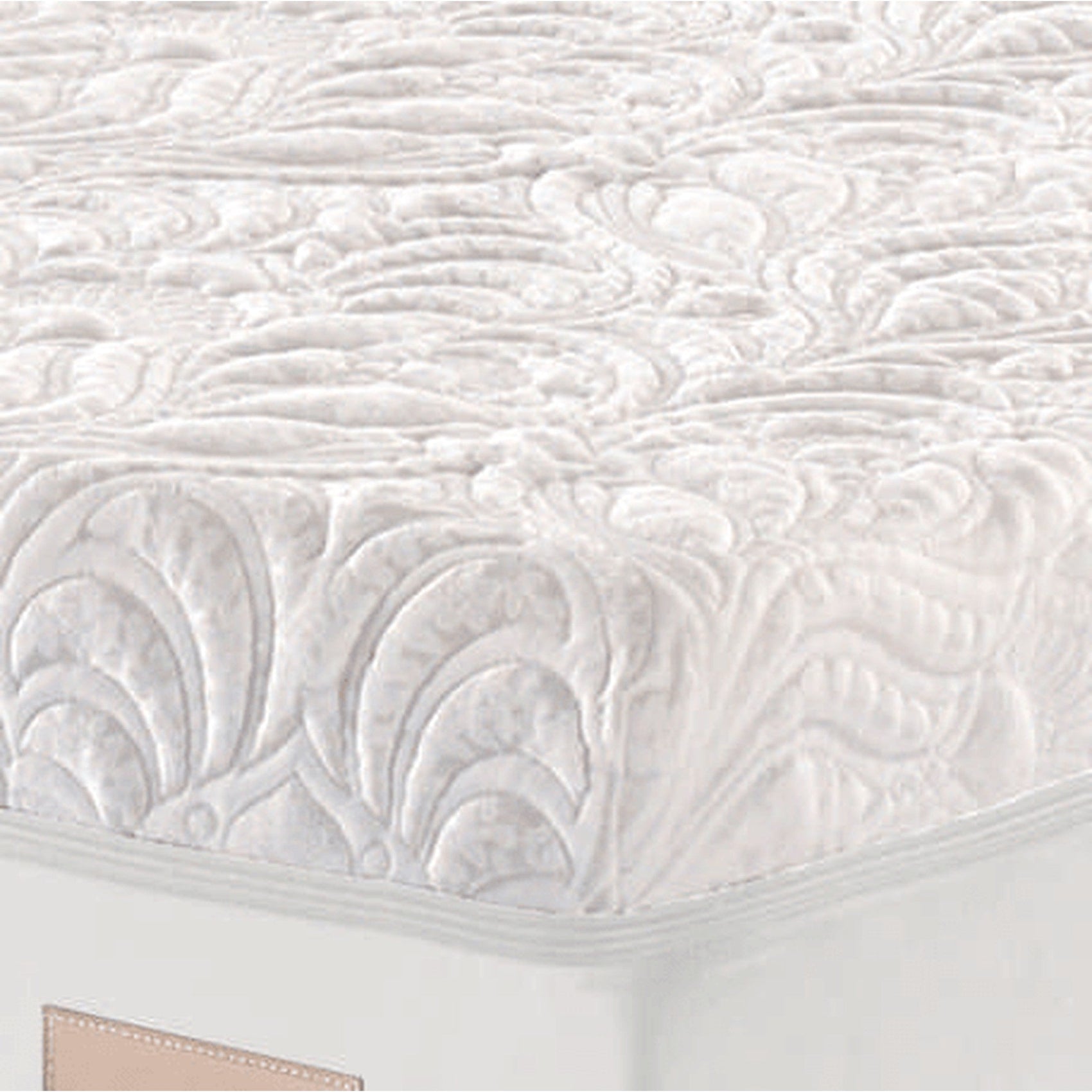 Colchão Revpur branco com detalhe do tecido acolchoado em relevo