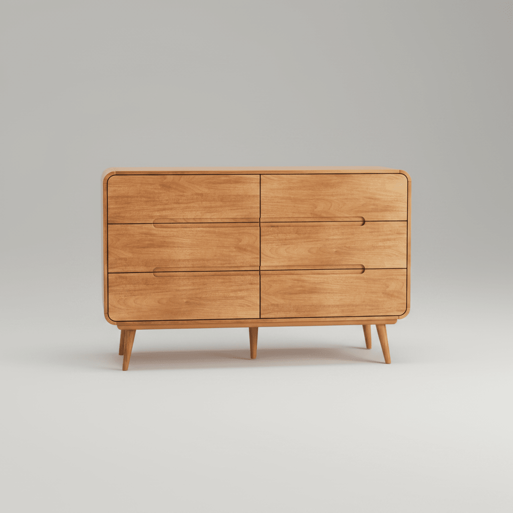 Cômoda Cômoda Kairos 6 Gavetas Horizon Interiores