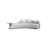 Sofá Coral Noa Living – sofá com mesa lateral em madeira integrada e design contemporâneo