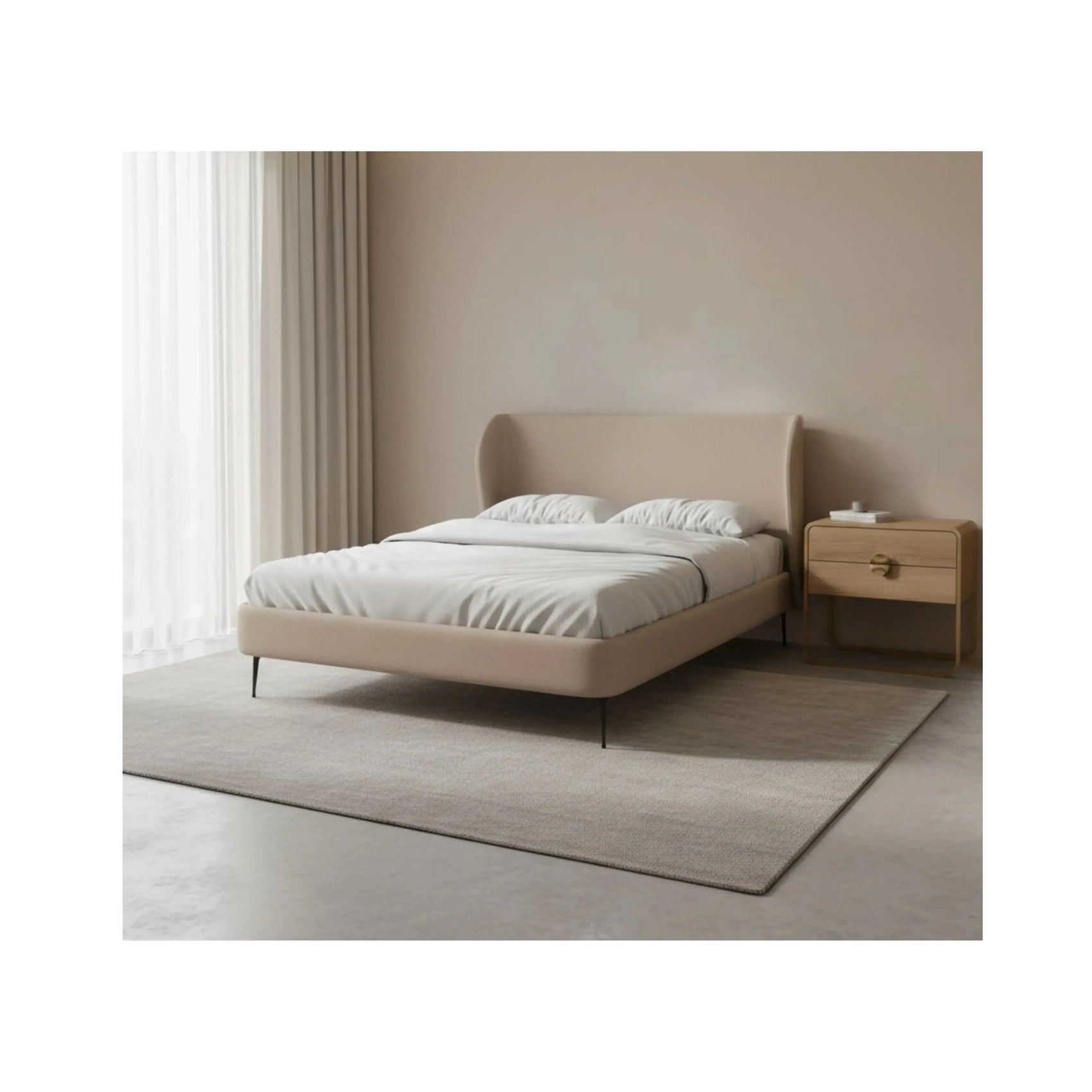 Mesa de Cabeceira Dália 2 Gavetas Hanover – Artesano