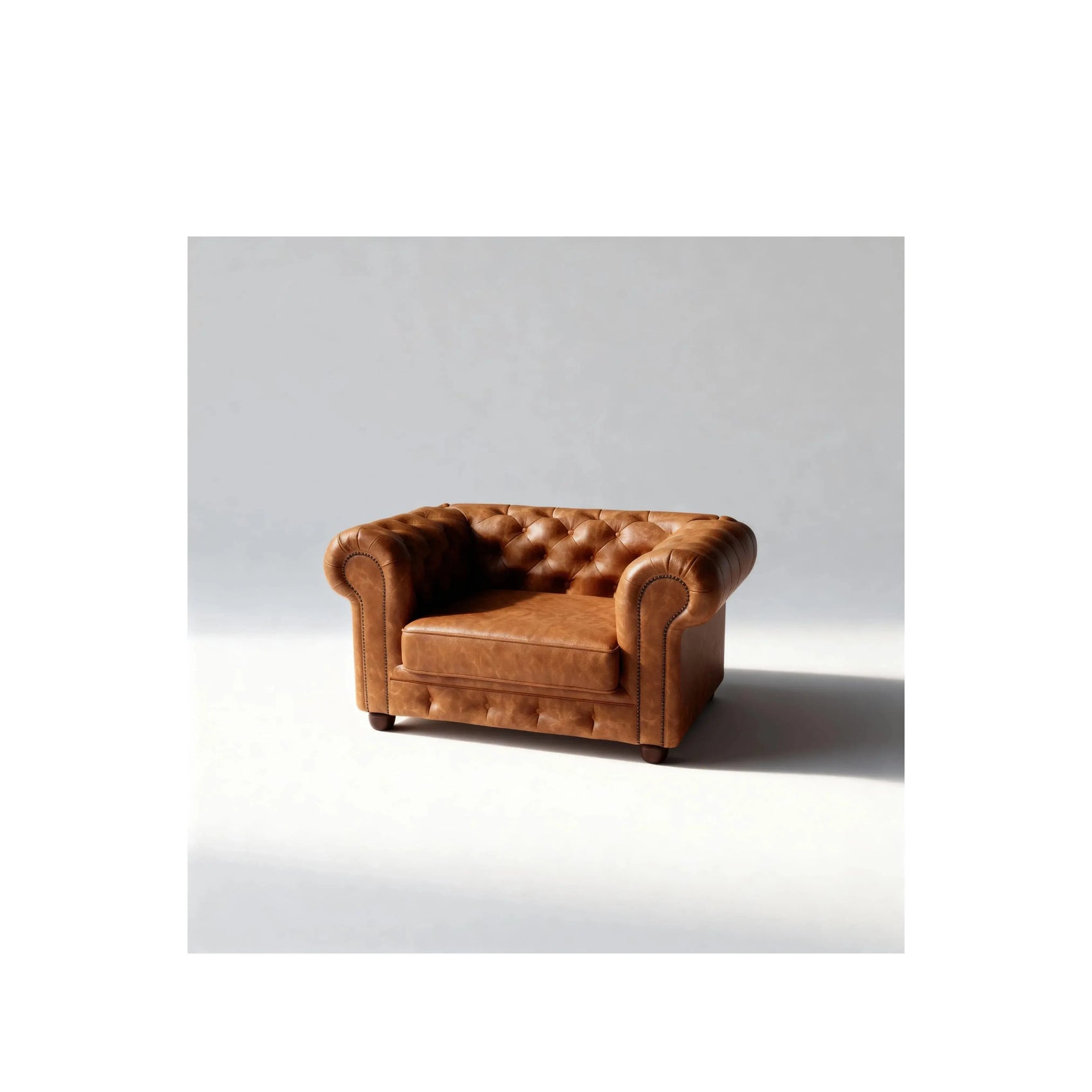 Poltrona D'arc – poltrona em courino com espuma D-28 e design elegante ousado