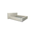 Cama Diana – cama estofada elegante com cabeceira de design marcante