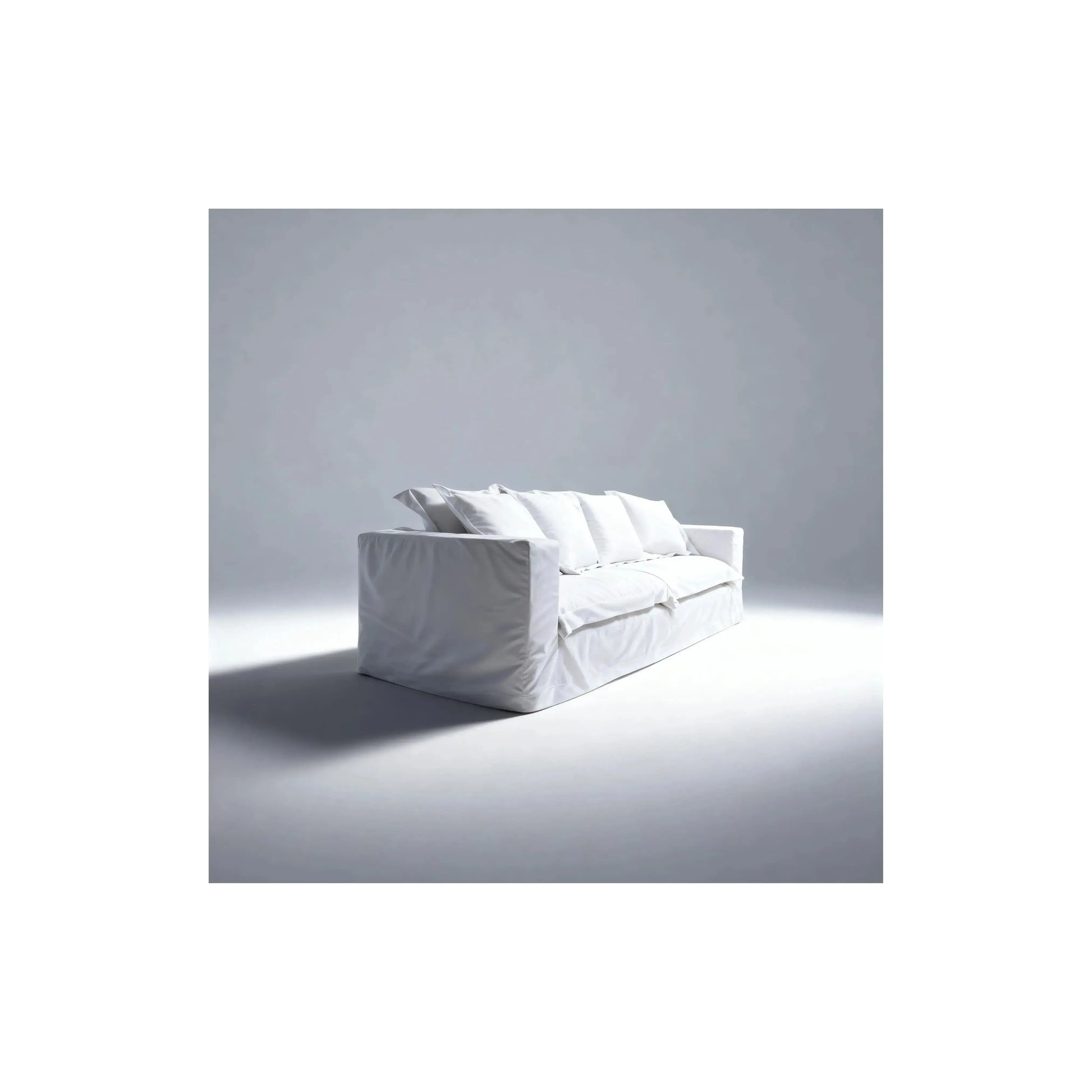 Sofá Diorio – sofá com capa removível e almofadas soltas em design contemporâneo