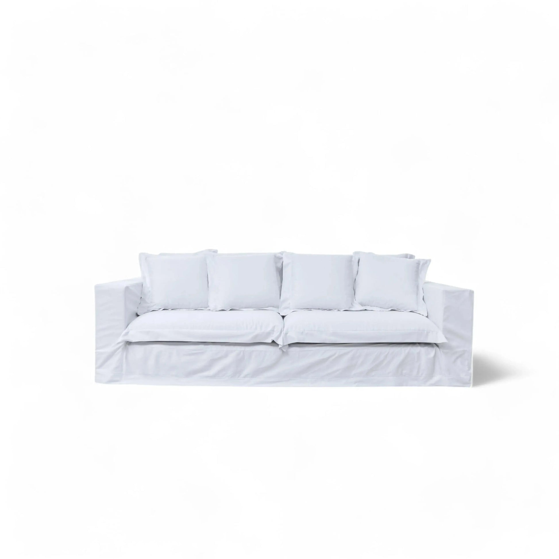 Sofá Diorio – sofá com capa removível e almofadas soltas em design contemporâneo