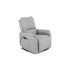 Poltrona Elétrica Domus em courino cinza diamante com chaise extensível e sistema lifting