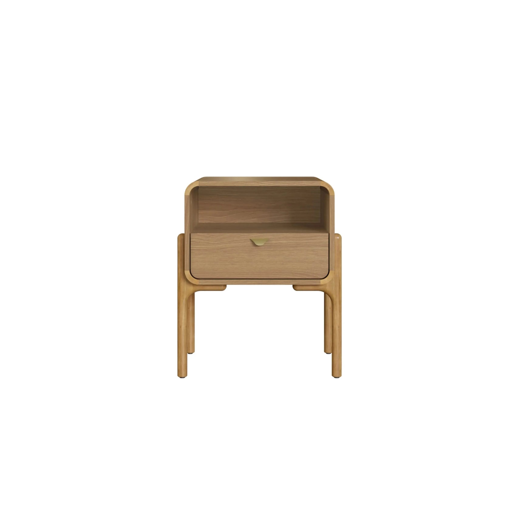 Mesa de Cabeceira Elise 1 Gaveta acabamento Hanover com design minimalista e linhas limpas