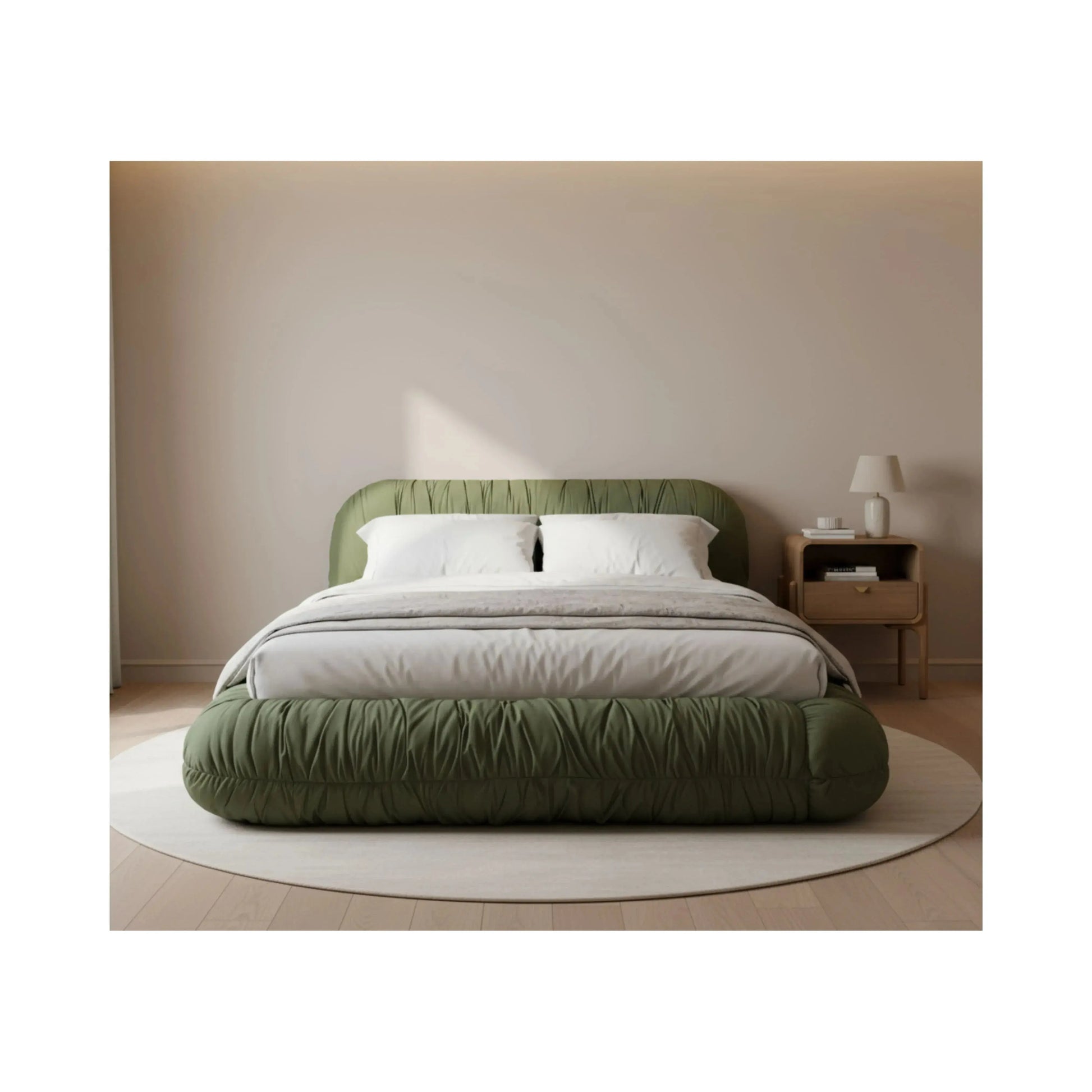 Mesa de Cabeceira Elise 1 Gaveta acabamento Hanover com design minimalista e linhas limpas