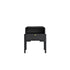 Mesa de Cabeceira Elise 1 Gaveta acabamento Nero com design minimalista e linhas limpas