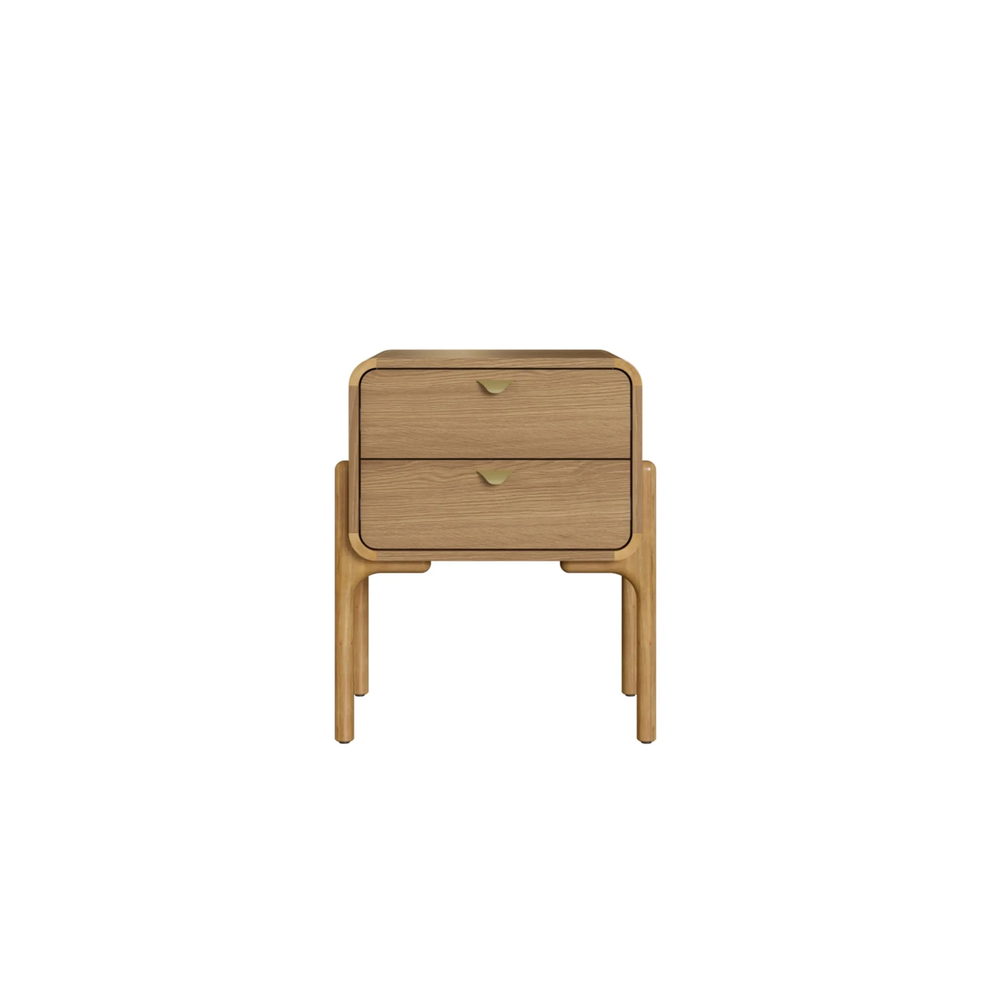 Mesa de Cabeceira Elise 2 Gavetas acabamento Hanover com design contemporâneo e linhas limpas