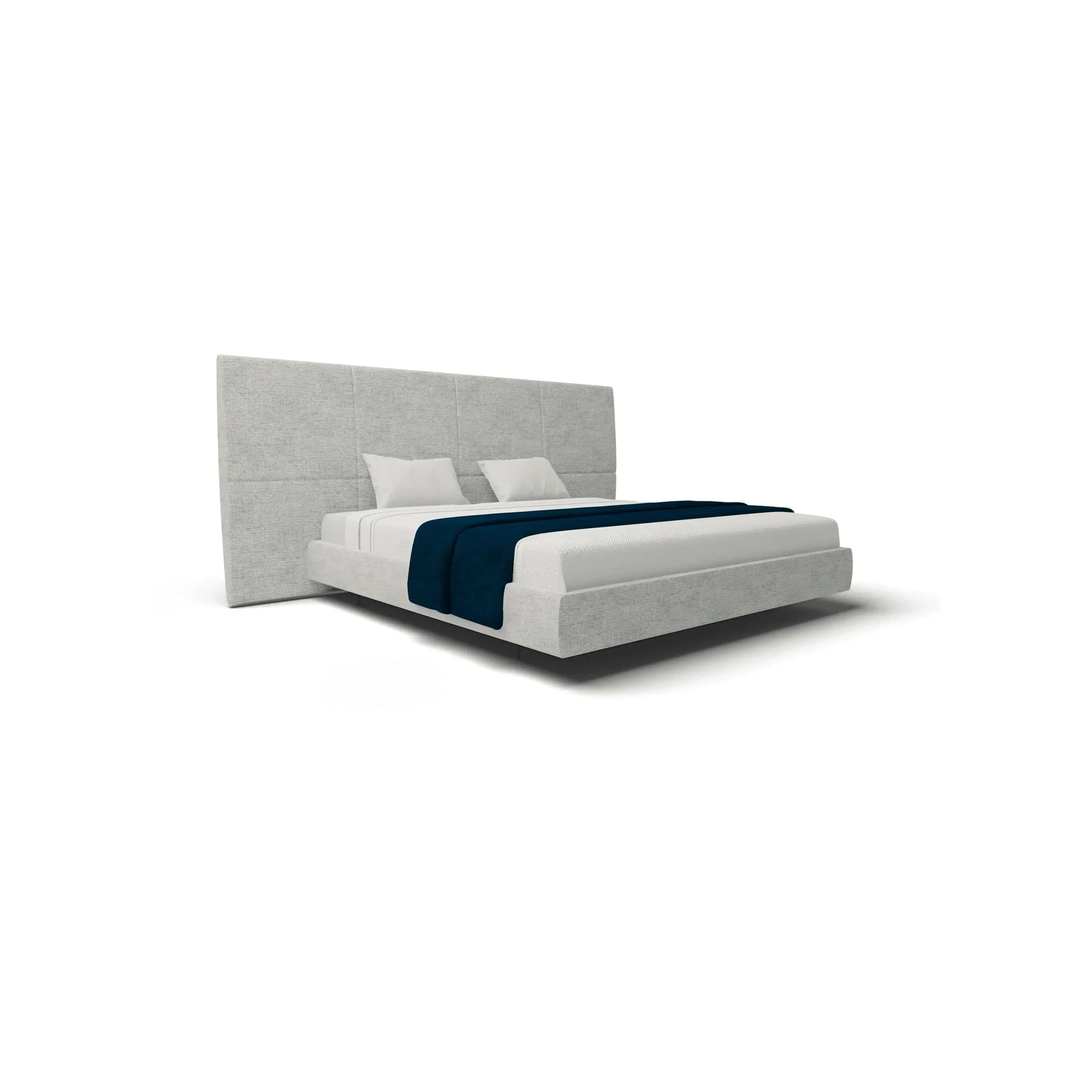 Cama Ellie – cama estofada com design limpo e despojado contemporâneo