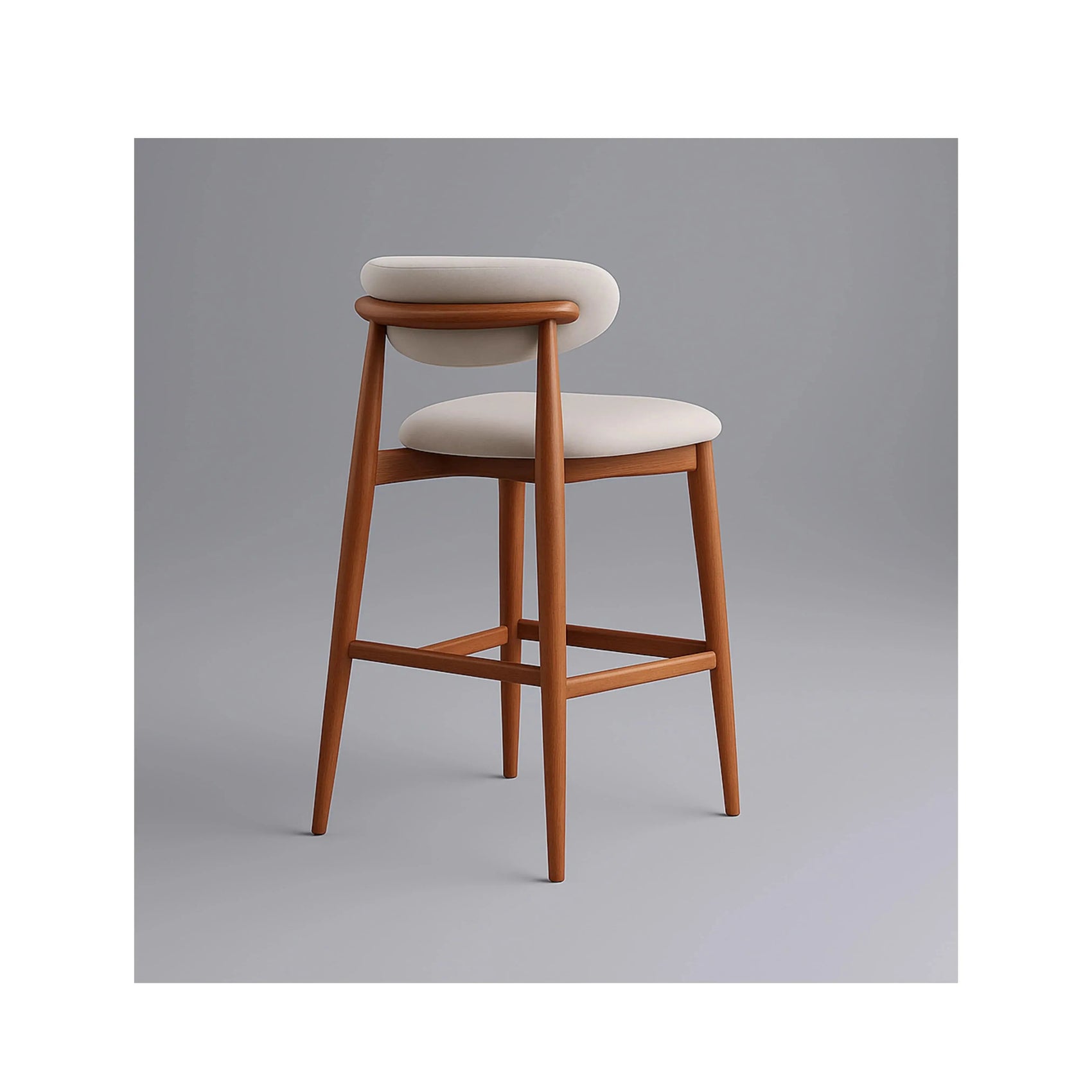 Banqueta Éloi – banqueta sofisticada com 105 cm de altura para bancadas altas