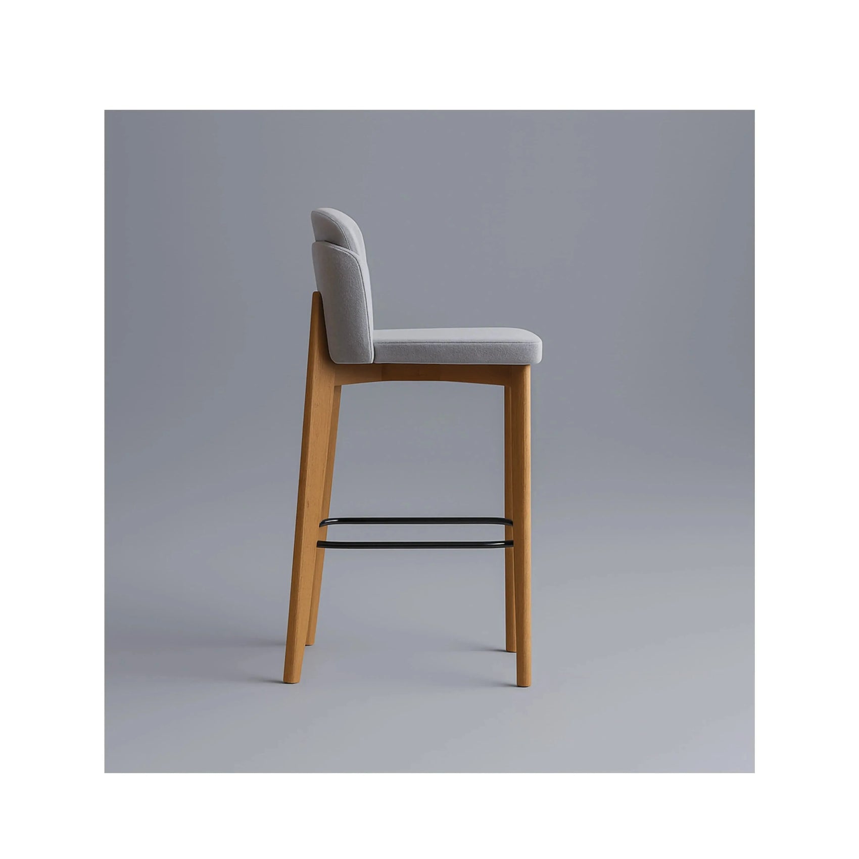 Banqueta Emilia – banqueta refinada com design suave e assento confortável