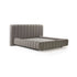 Cama Essenza – cama estofada minimalista com formas puras e acabamento impecável em linho ou bouclé