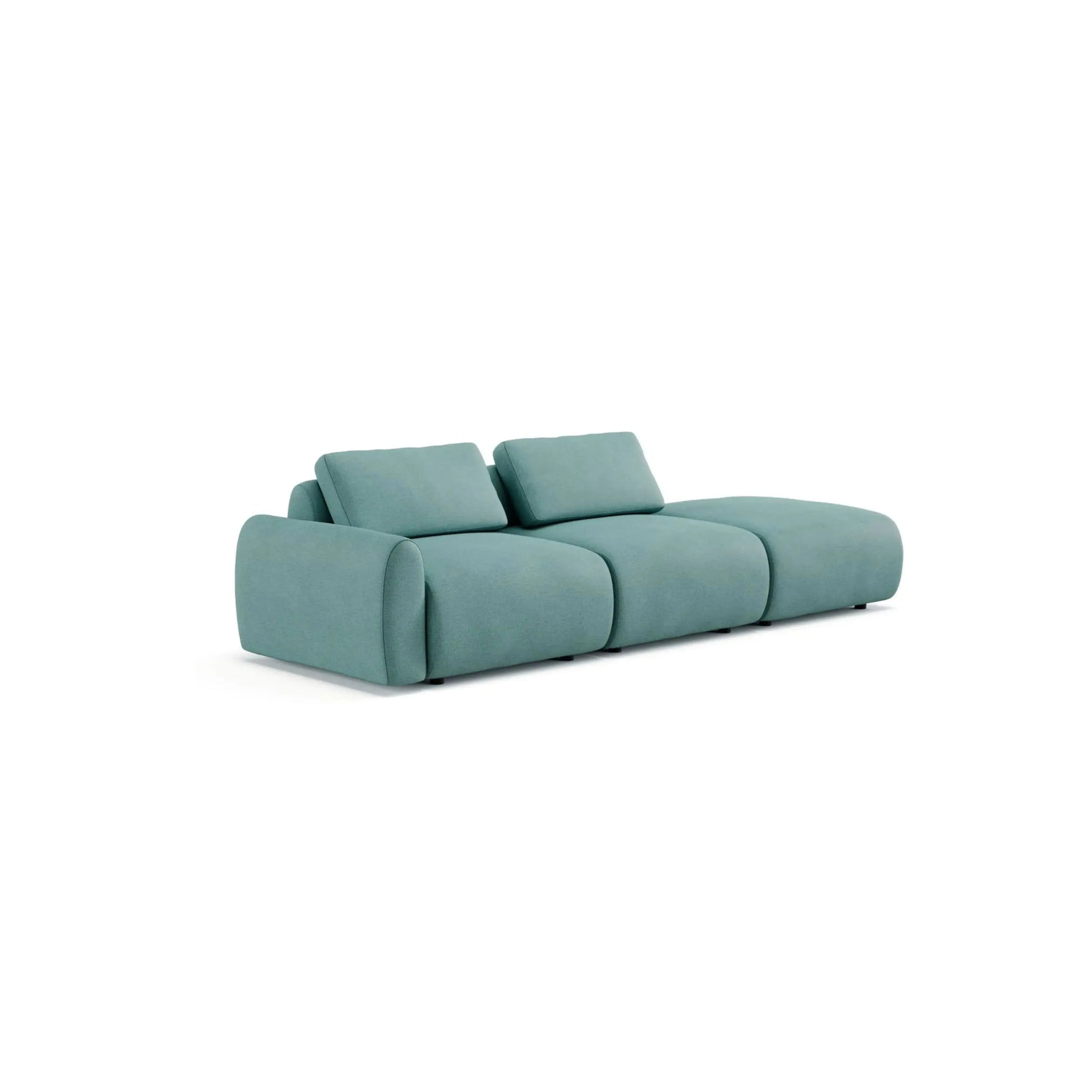 Sofá Ezio Noa Living – sofá minimalista com puff modular em 5 opções de tamanho