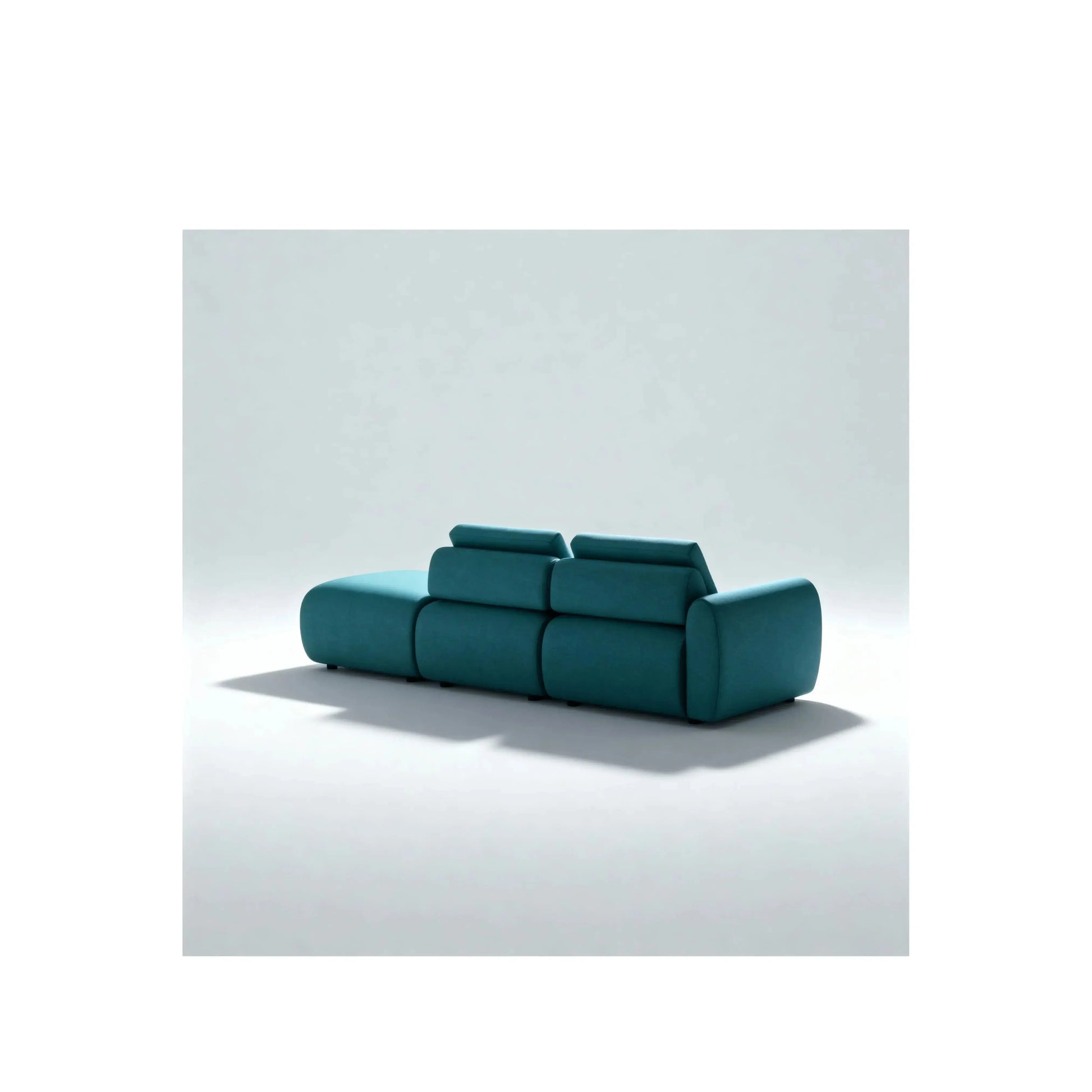Sofá Ezio Noa Living – sofá minimalista com puff modular em 5 opções de tamanho