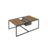 Mesa de Centro Forge metal e madeira – Artesano