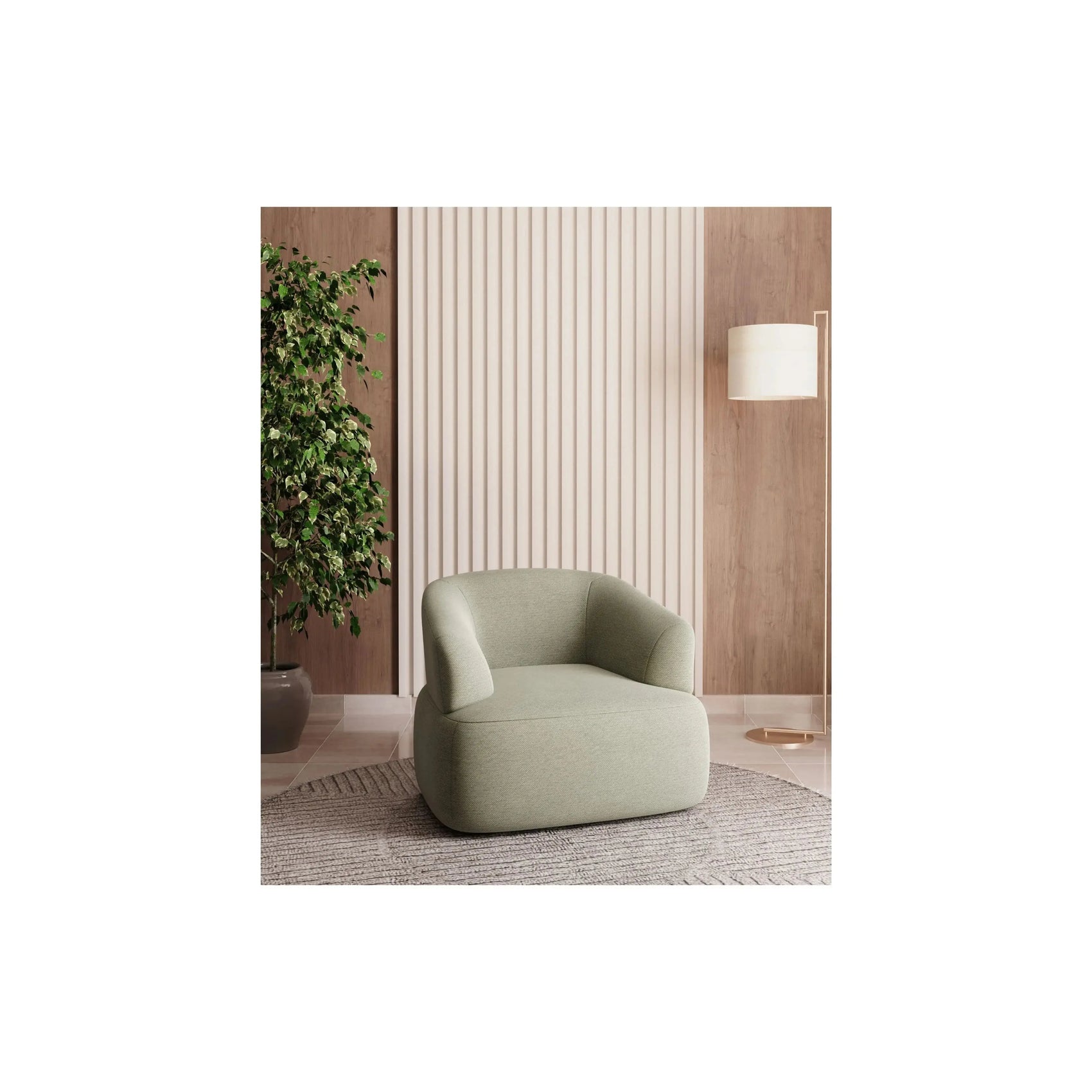 Poltrona Sif – poltrona com design nórdico elegante e materiais de alta performance
