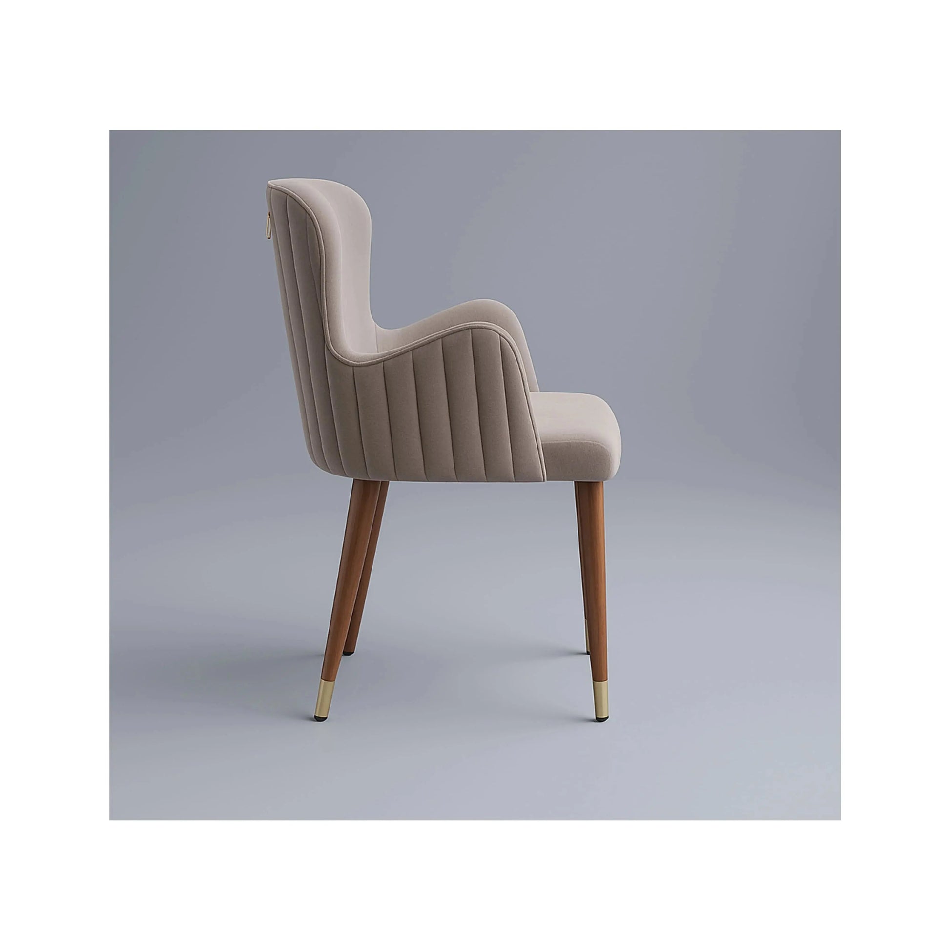 Cadeira Giardino com Braço – cadeira de jantar com braços integrados e design orgânico