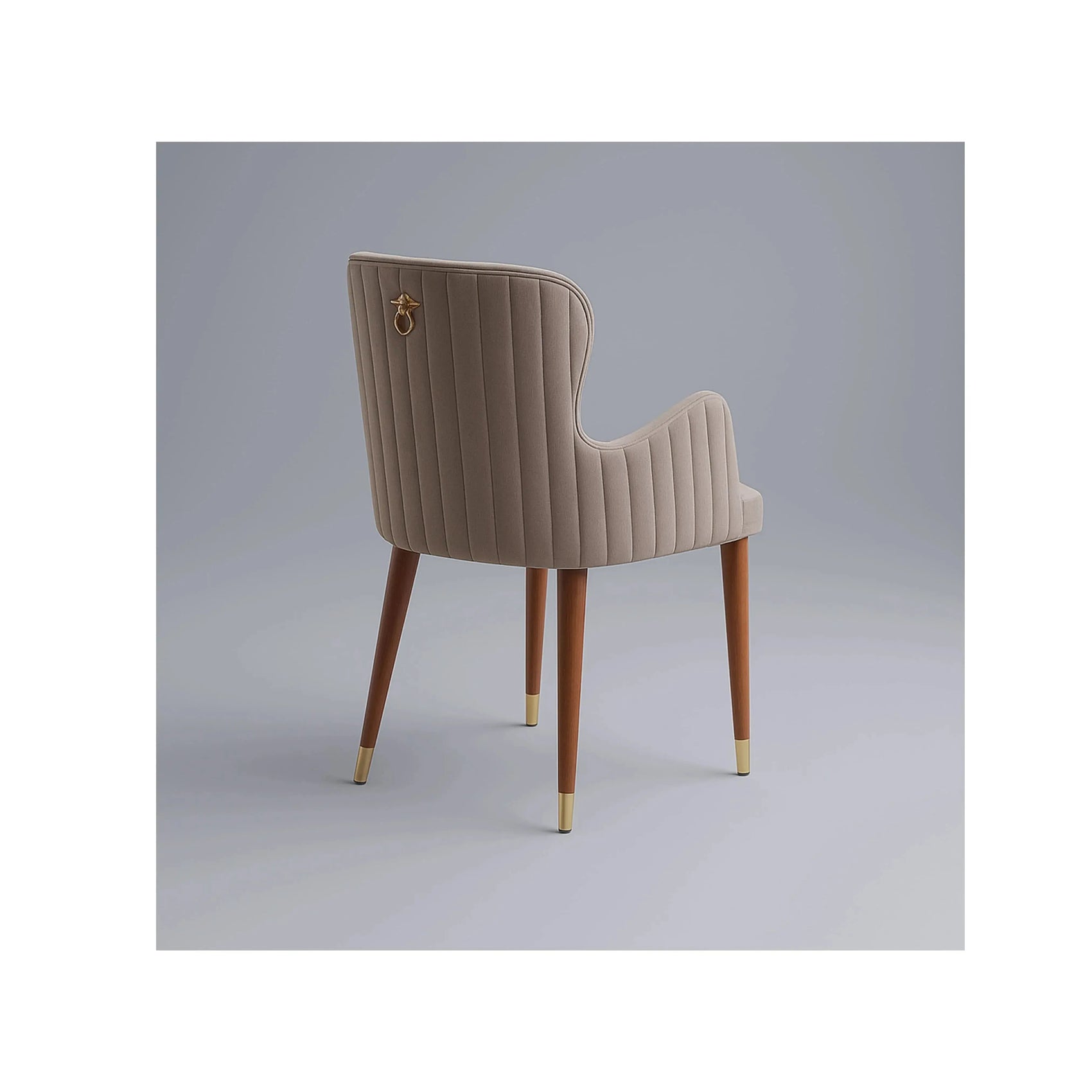 Cadeira Giardino com Braço – cadeira de jantar com braços integrados e design orgânico