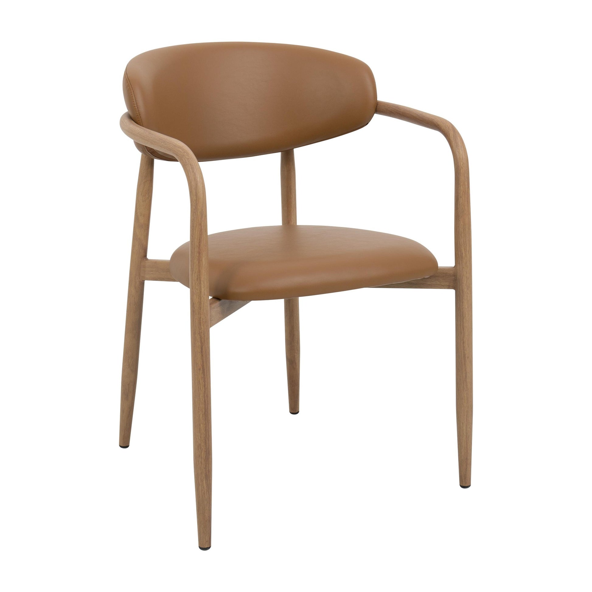 Cadeira Coral PU Caramelo