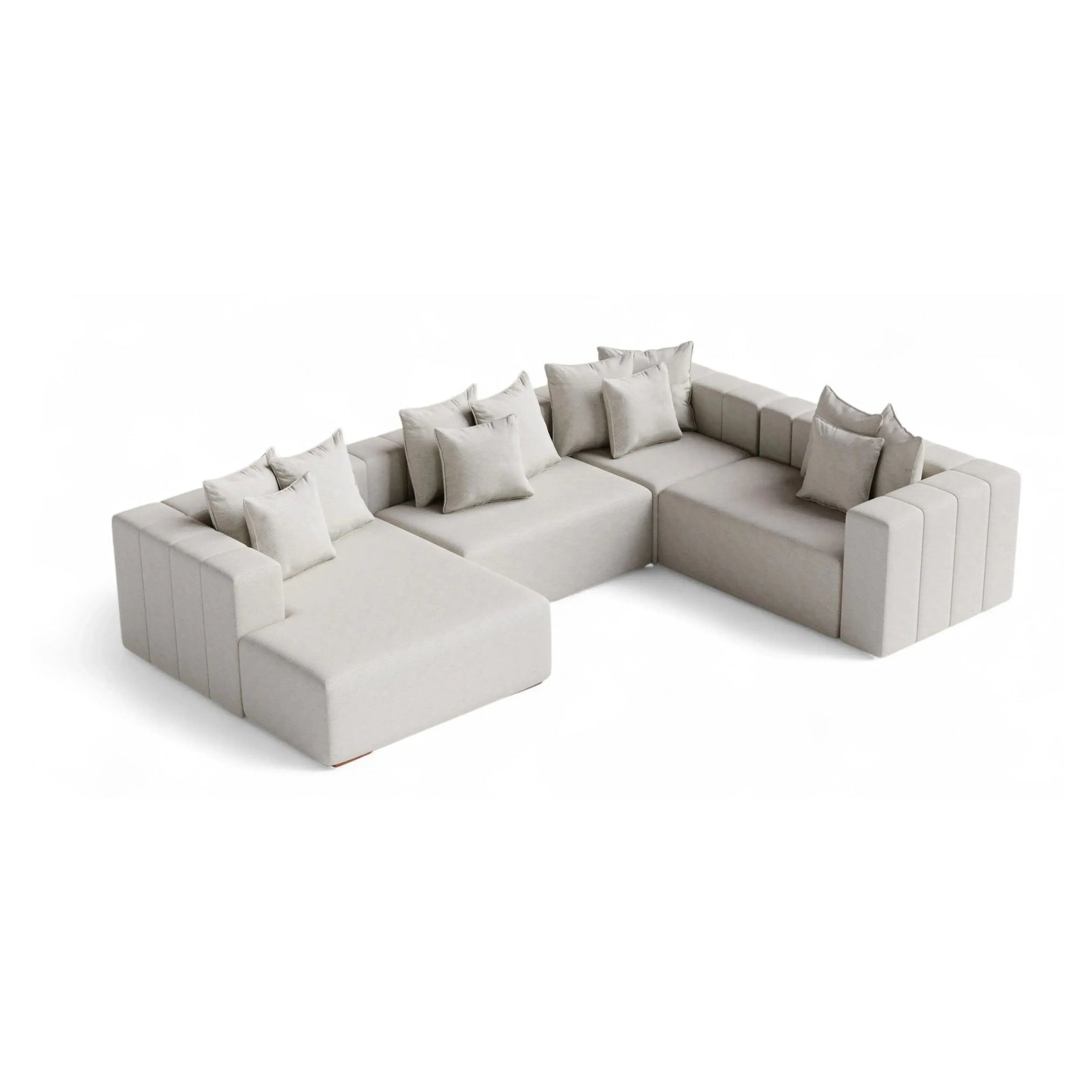 Sofá Living Inari Canto – sofá modular de canto com chaise integrada e design minimalista