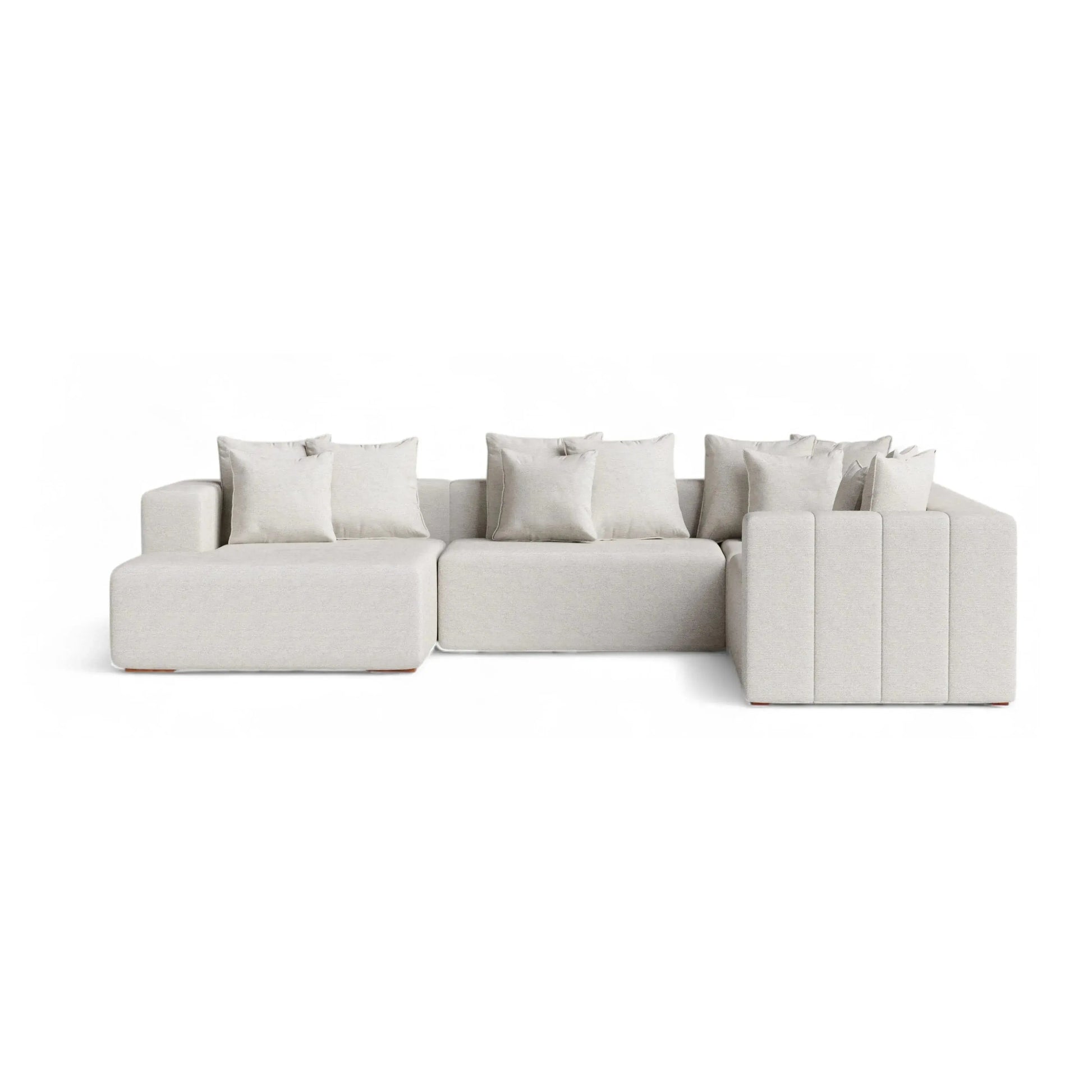 Sofá Living Inari Canto – sofá modular de canto com chaise integrada e design minimalista