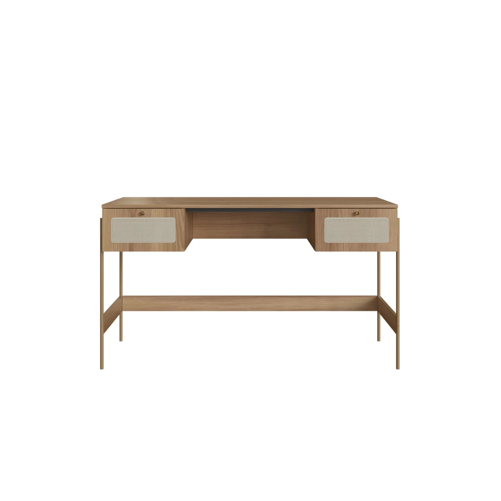 Escrivaninha Ipê Hanover pés metal – Artesano