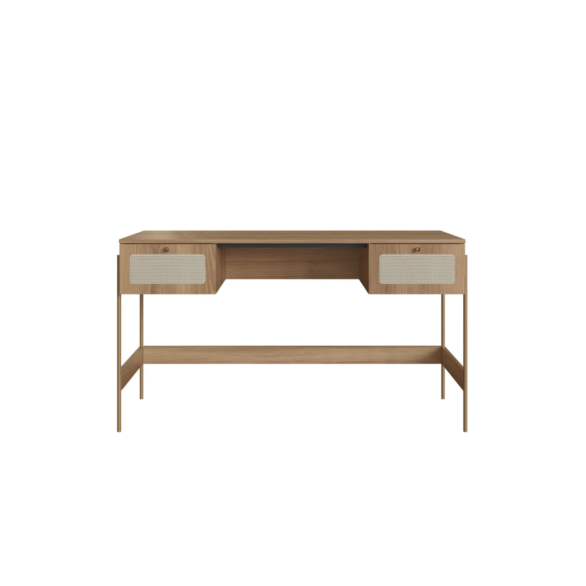 Escrivaninha Ipê Hanover pés metal – Artesano