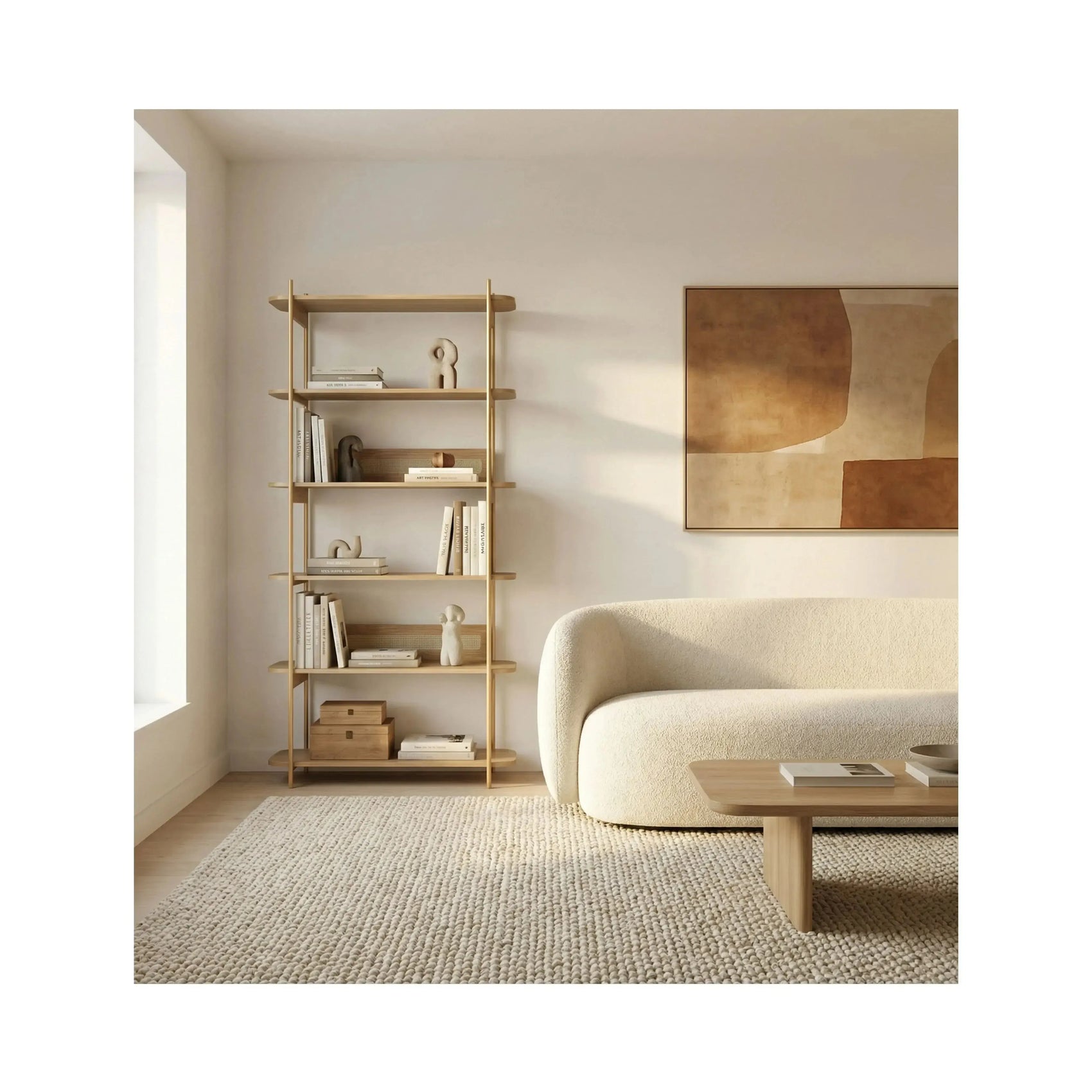 Estante Ipê Hanover pés metal – Artesano