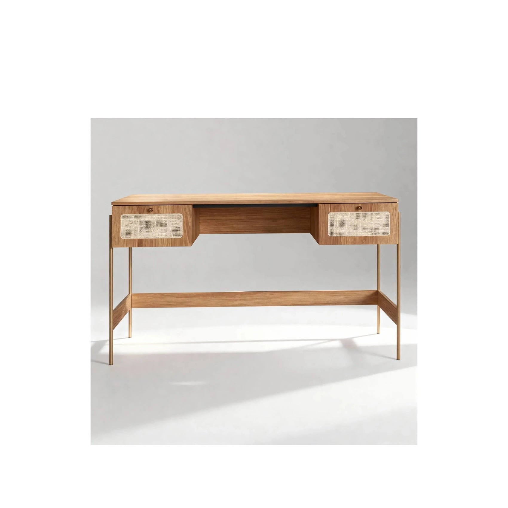 Escrivaninha Ipê Hanover pés metal – Artesano
