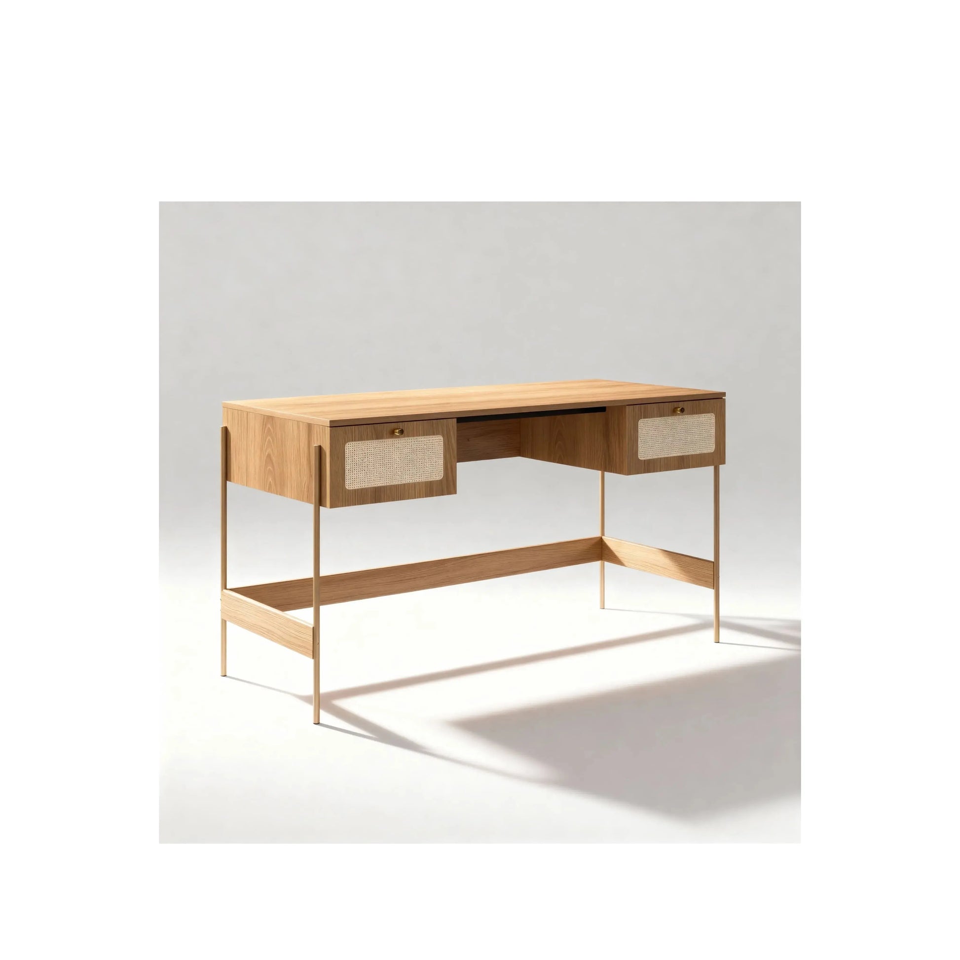 Escrivaninha Ipê Hanover pés metal – Artesano