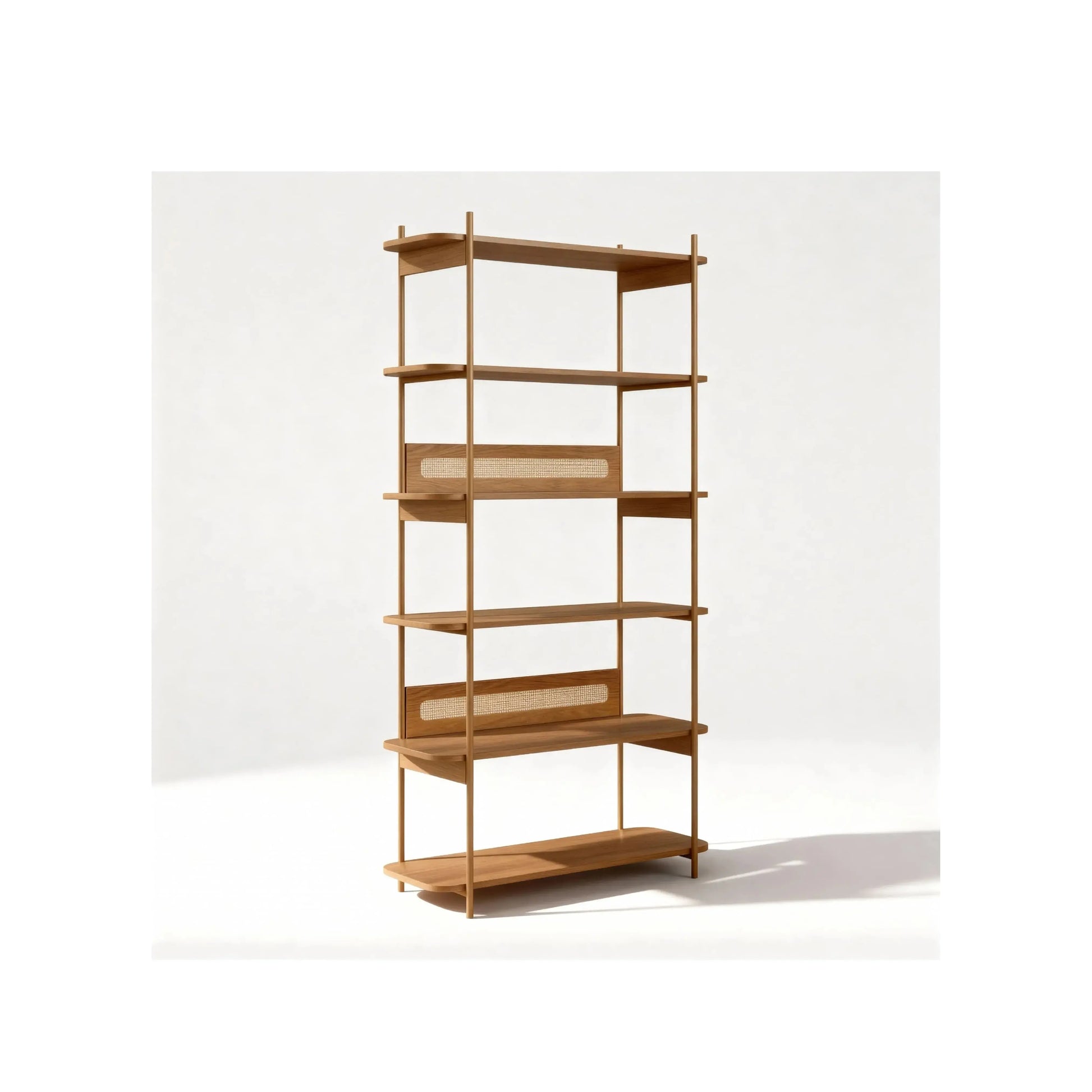 Estante Ipê Hanover pés metal – Artesano