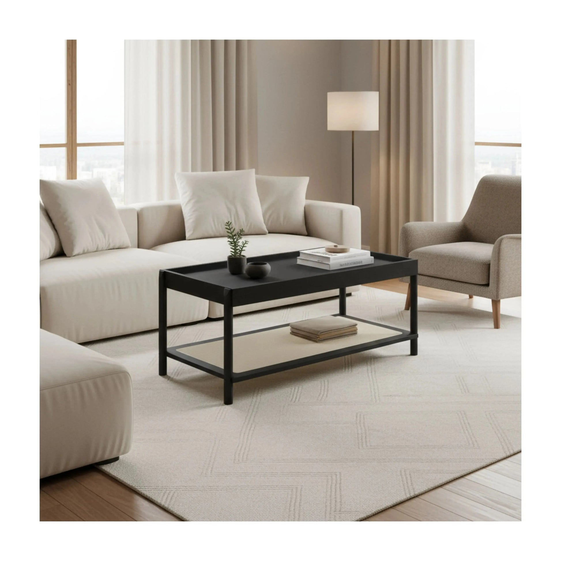 Mesa de Centro Ipê Nero – Artesano