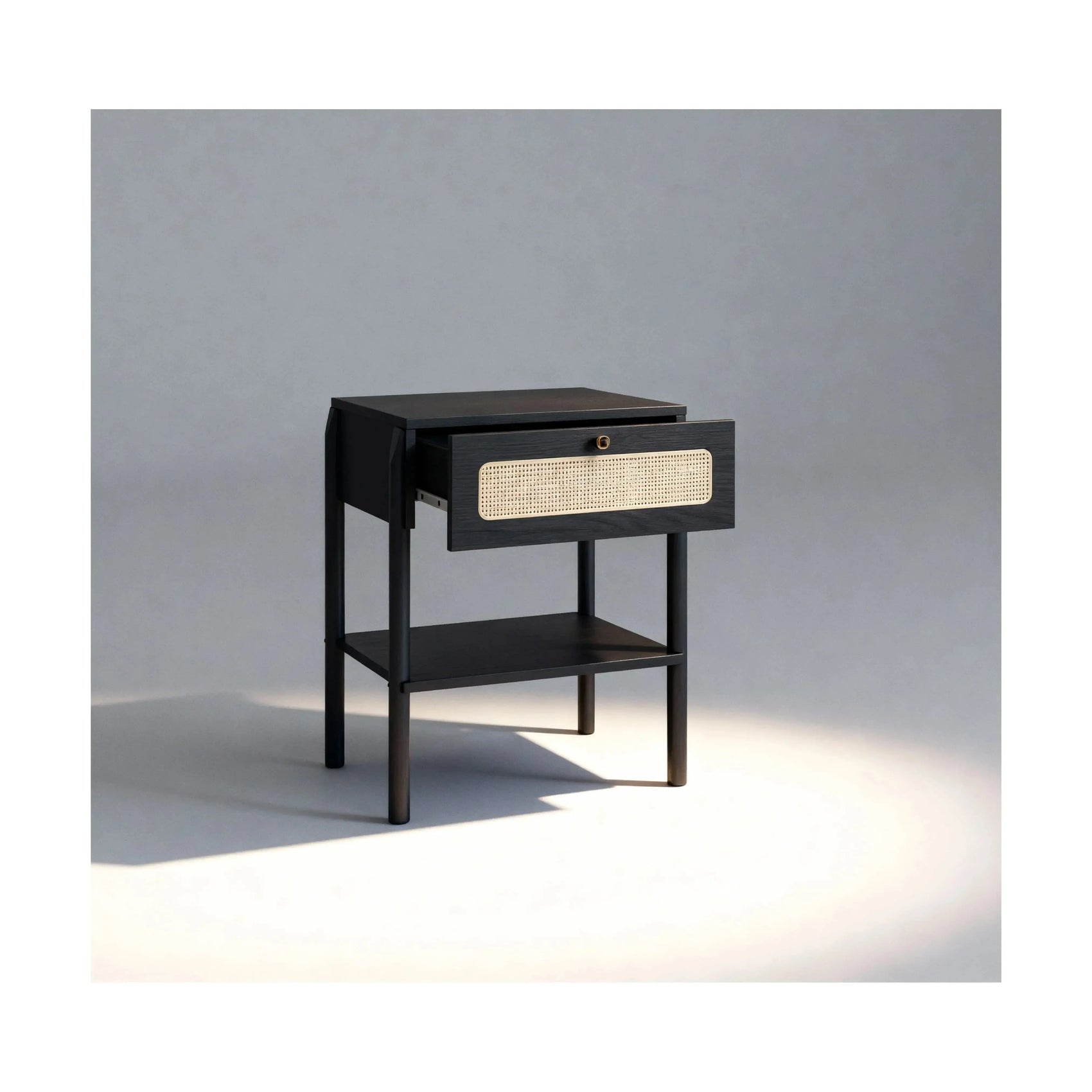 Mesa de Cabeceira Ipê 1 Gaveta Nero – Artesano