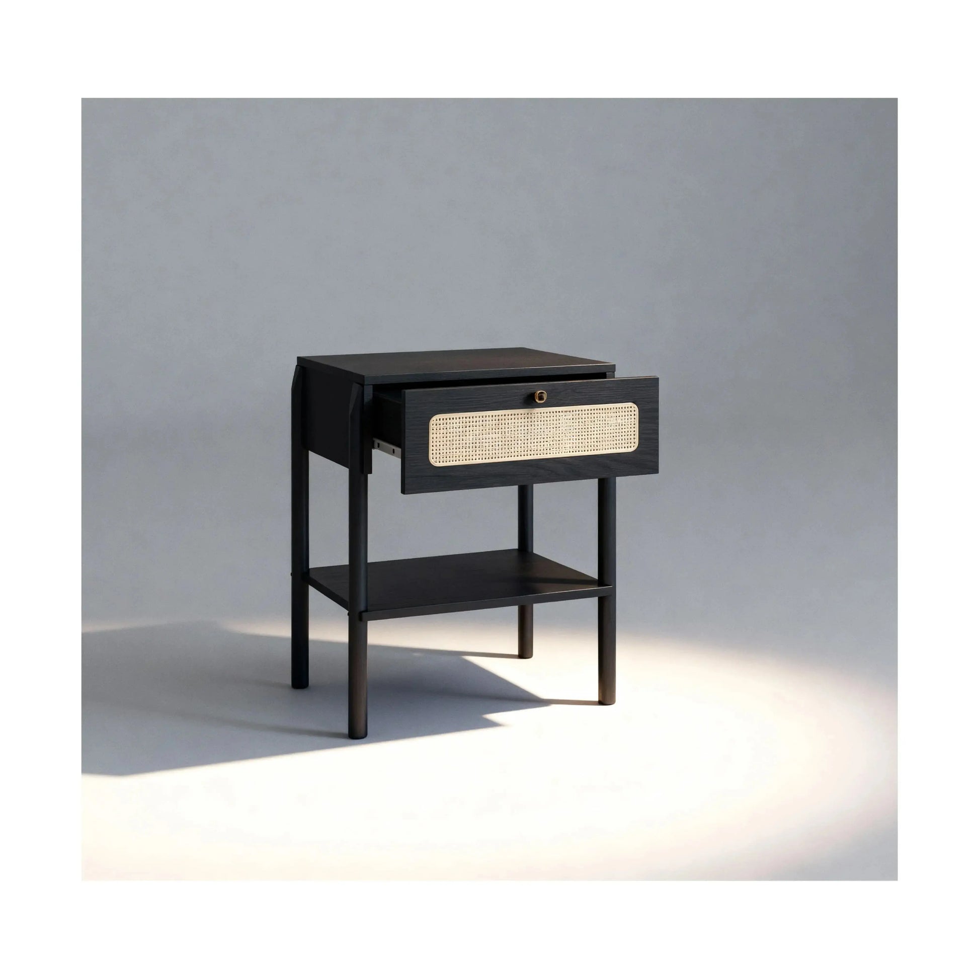 Mesa de Cabeceira Ipê 1 Gaveta Nero – Artesano