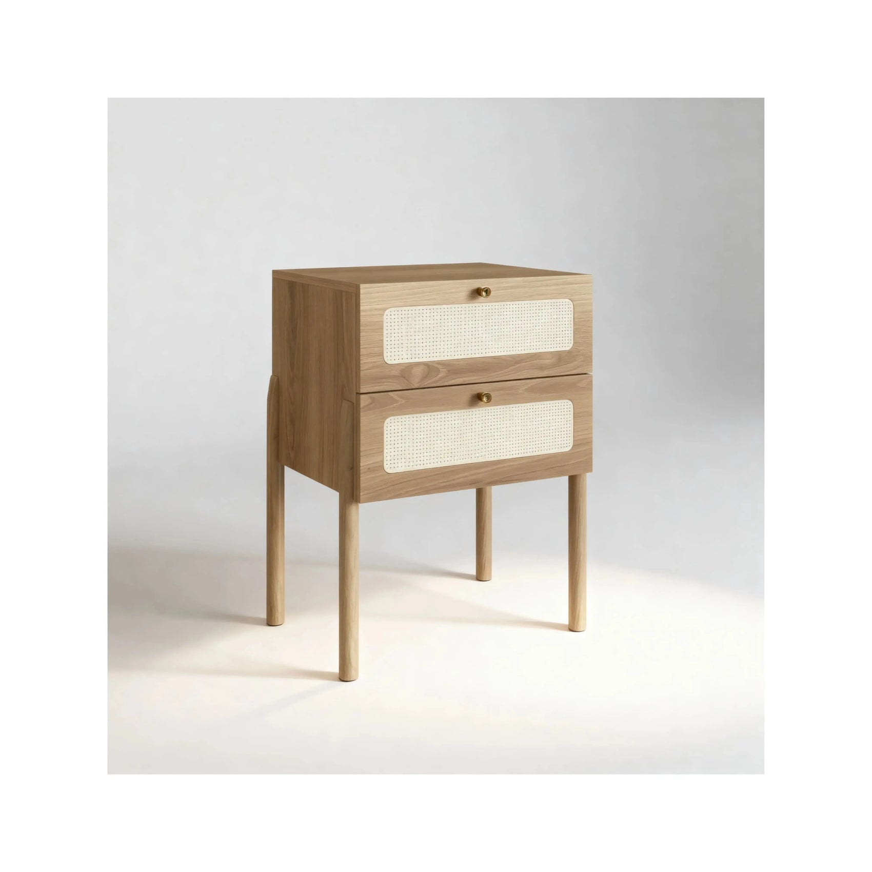 Mesa de Cabeceira Ipê 2 Gavetas Hanover – Artesano
