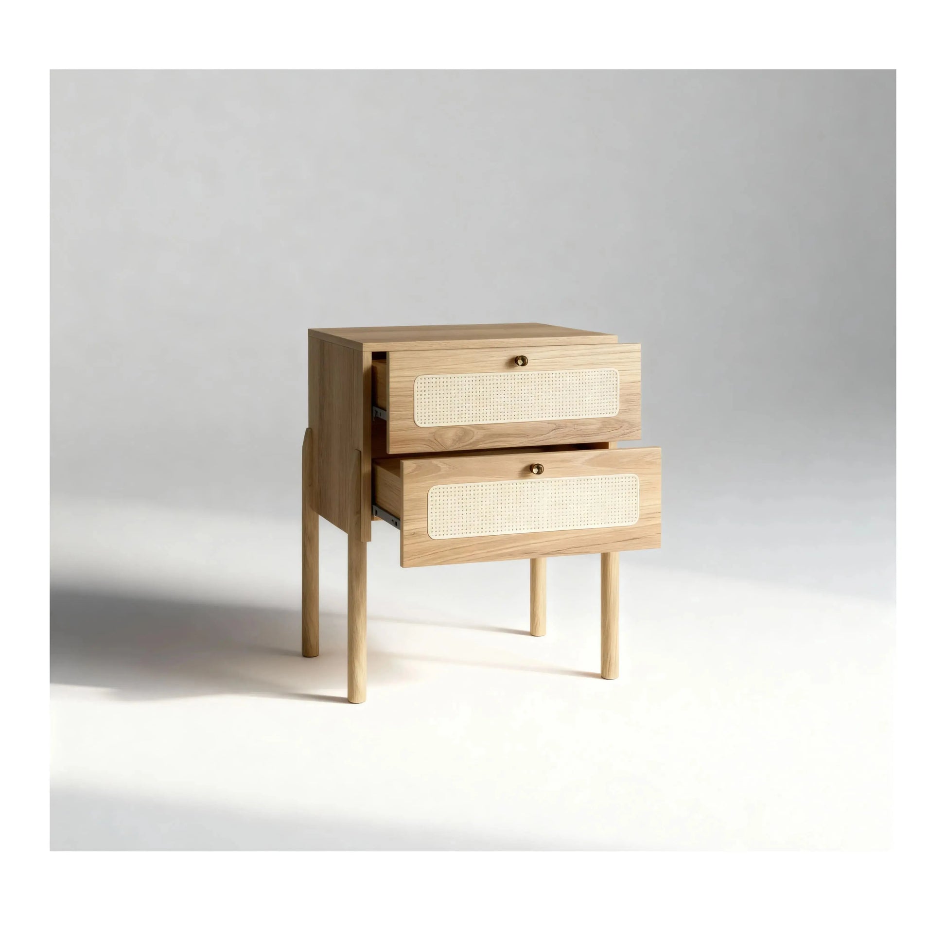 Mesa de Cabeceira Ipê 2 Gavetas Hanover – Artesano