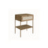Mesa de Cabeceira Ipê 1 Gaveta Hanover pés metal – Artesano