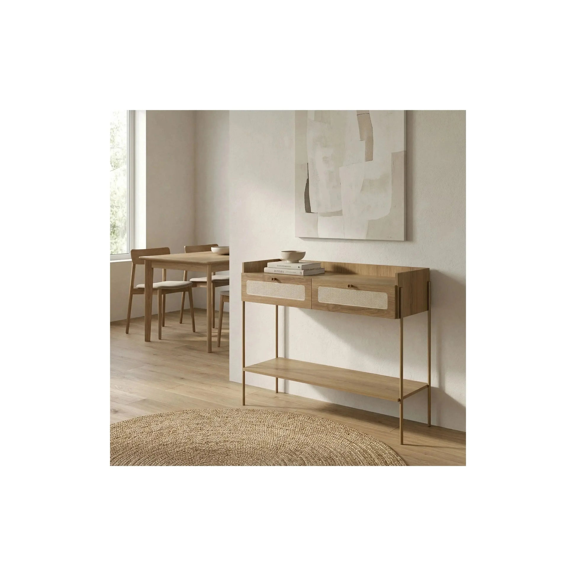 Aparador Ipê Hanover com pés em metal – Artesano