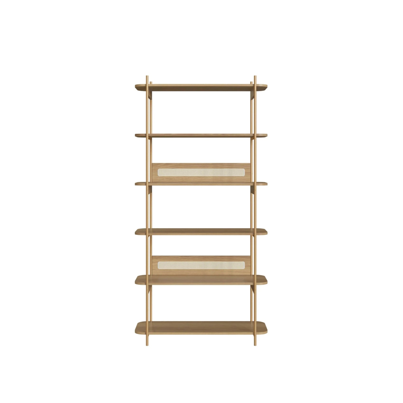 Estante Ipê Hanover pés metal – Artesano